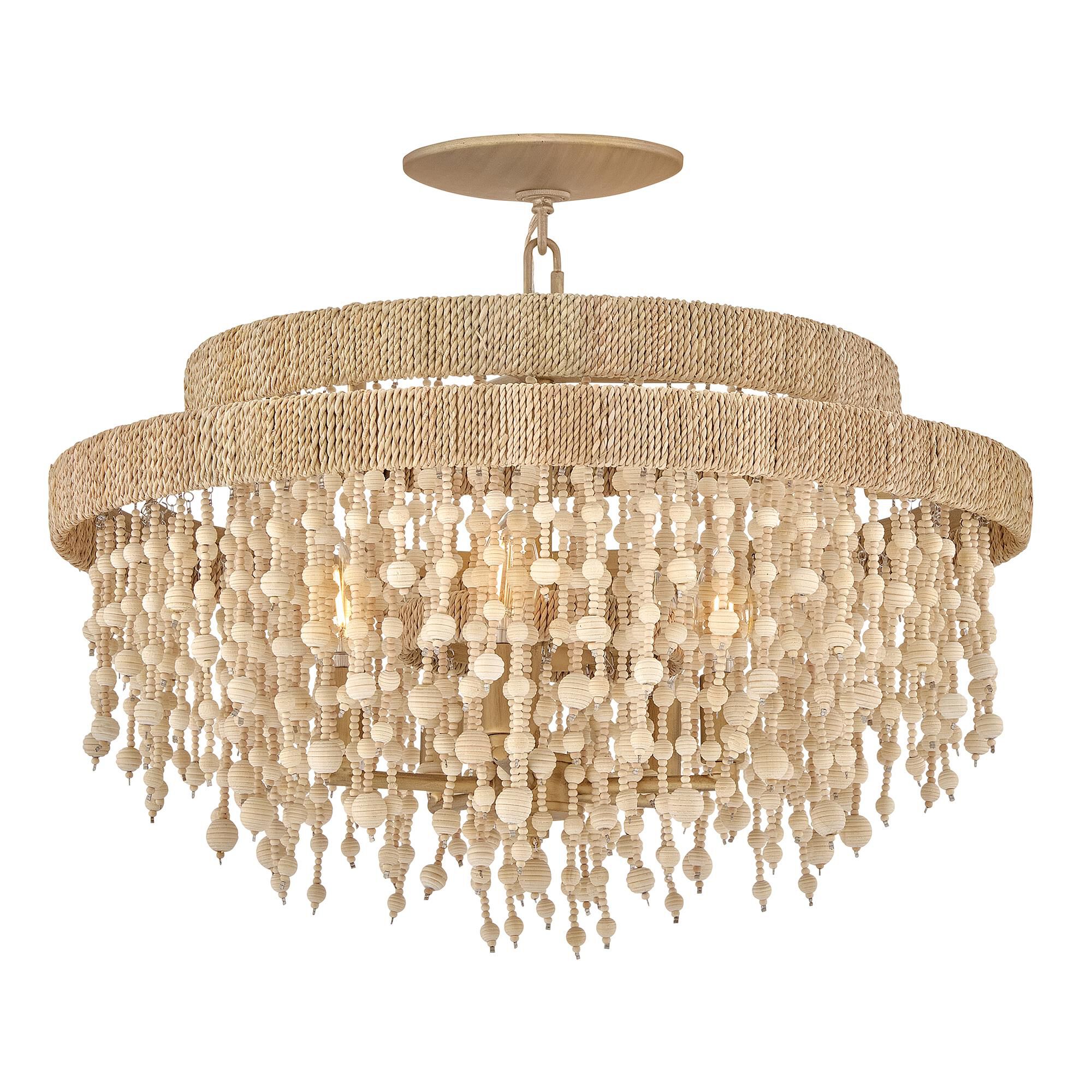 Freya 22 Inch Semi Flush Mount by Fredrick Ramond