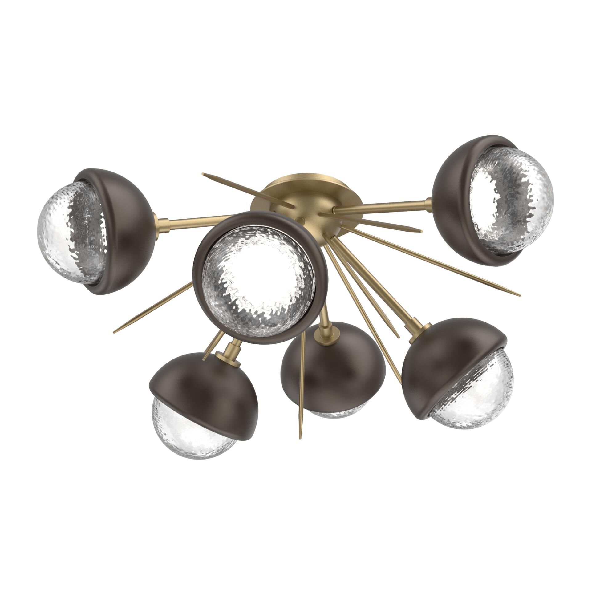 Levi Wilson Cabochon 28 Inch Semi Flush Mount by Hammerton Studio