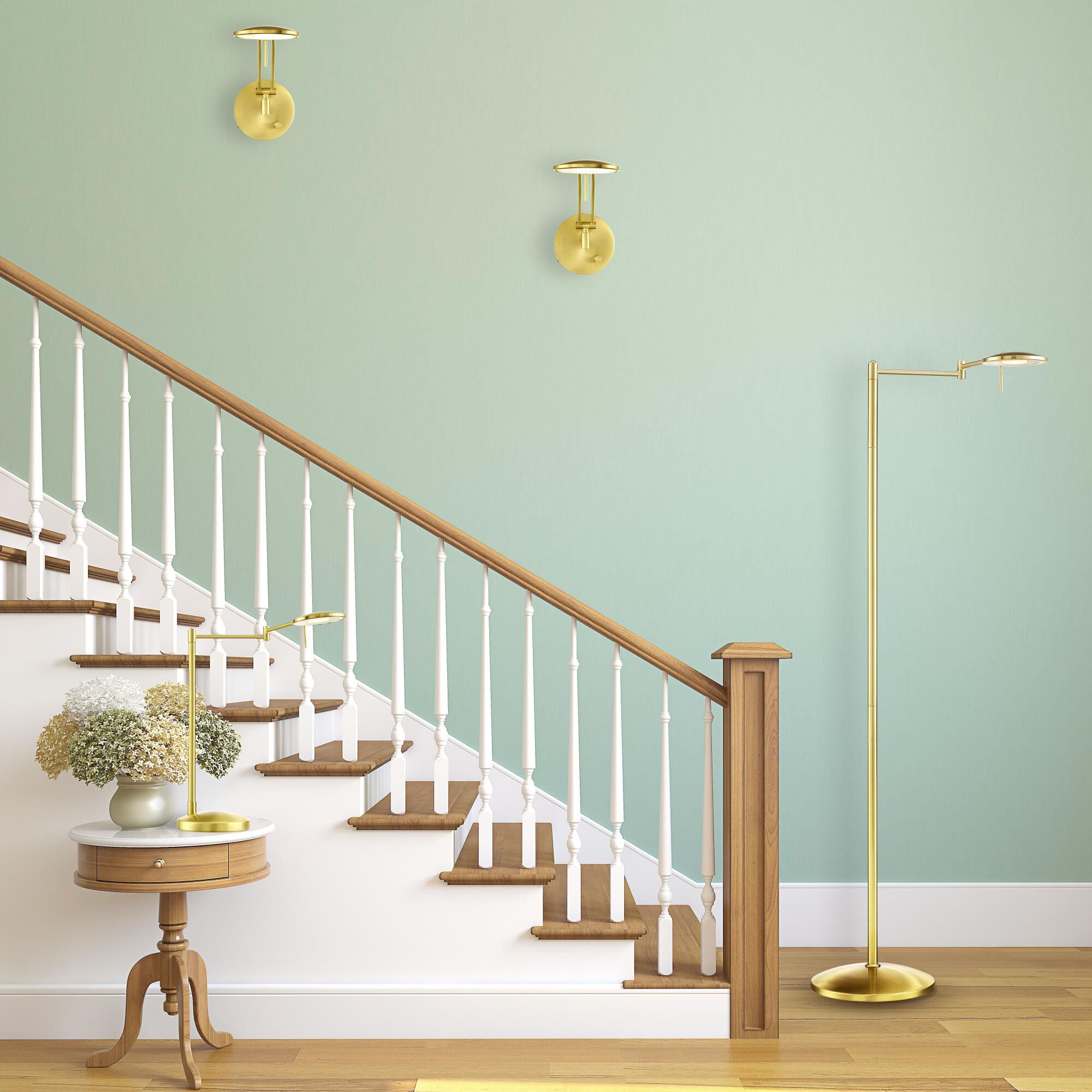 Dessau Arch LED Wall Swing Lamp by Arnsberg