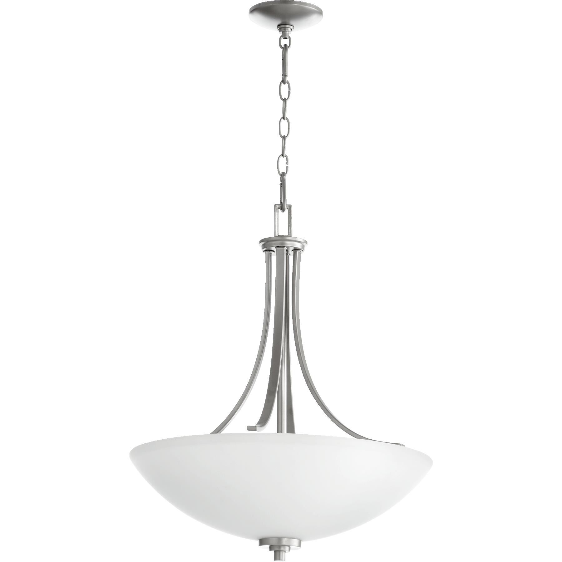 Shown in Classic Nickel finish and Satin opal glass