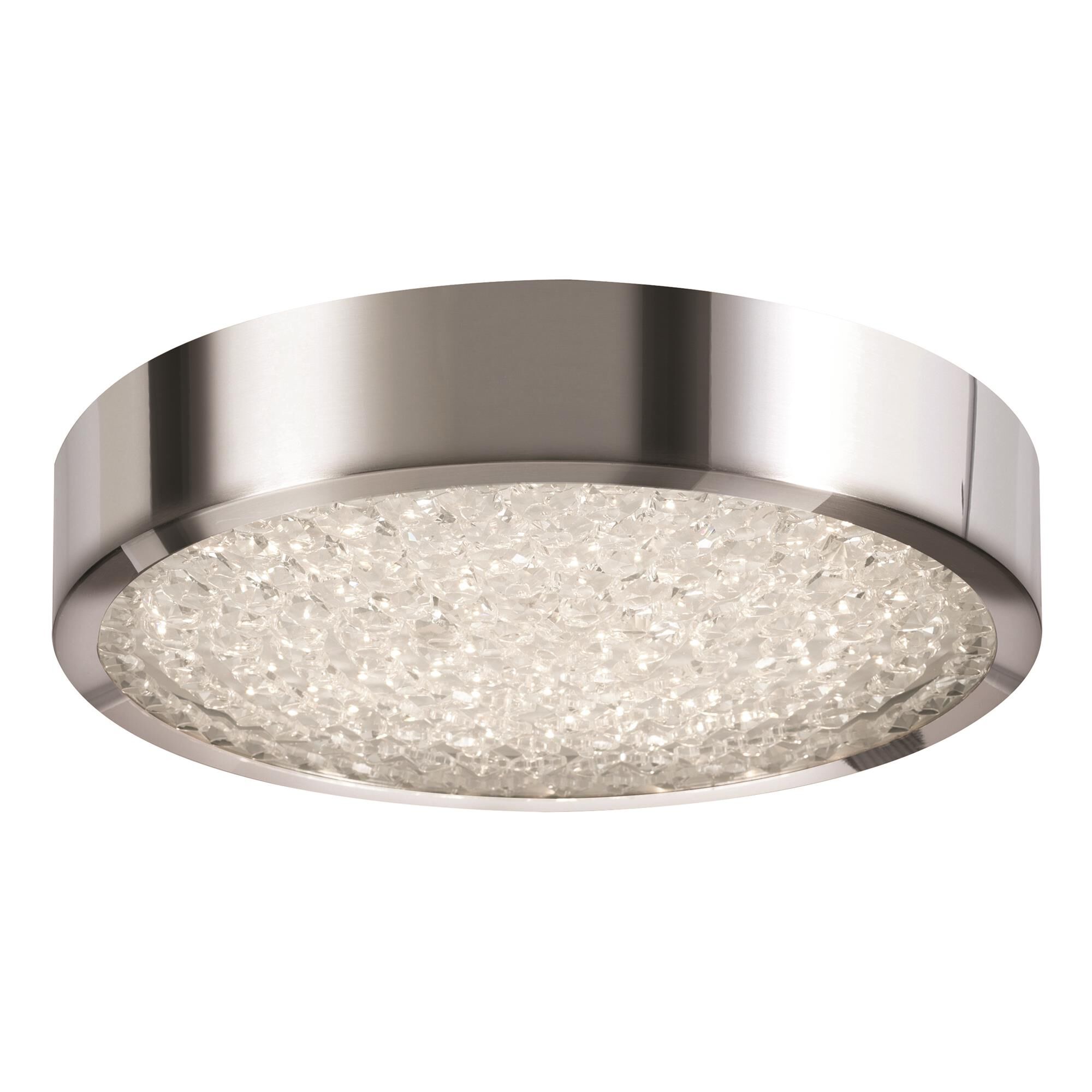 Shown in Polished Chrome finish and Clear Acrylic shade