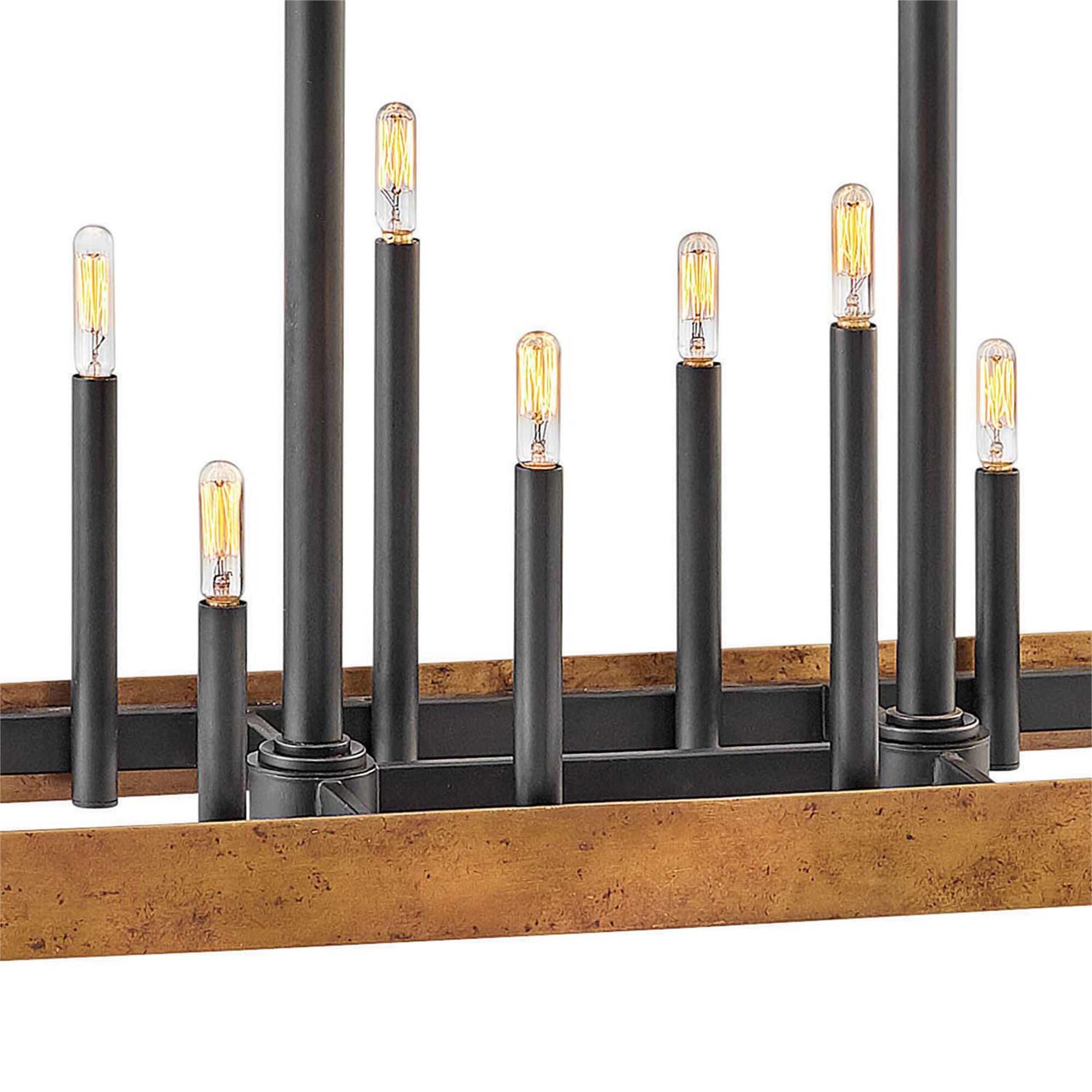 Shown in Weathered Brass finish and Black accent
