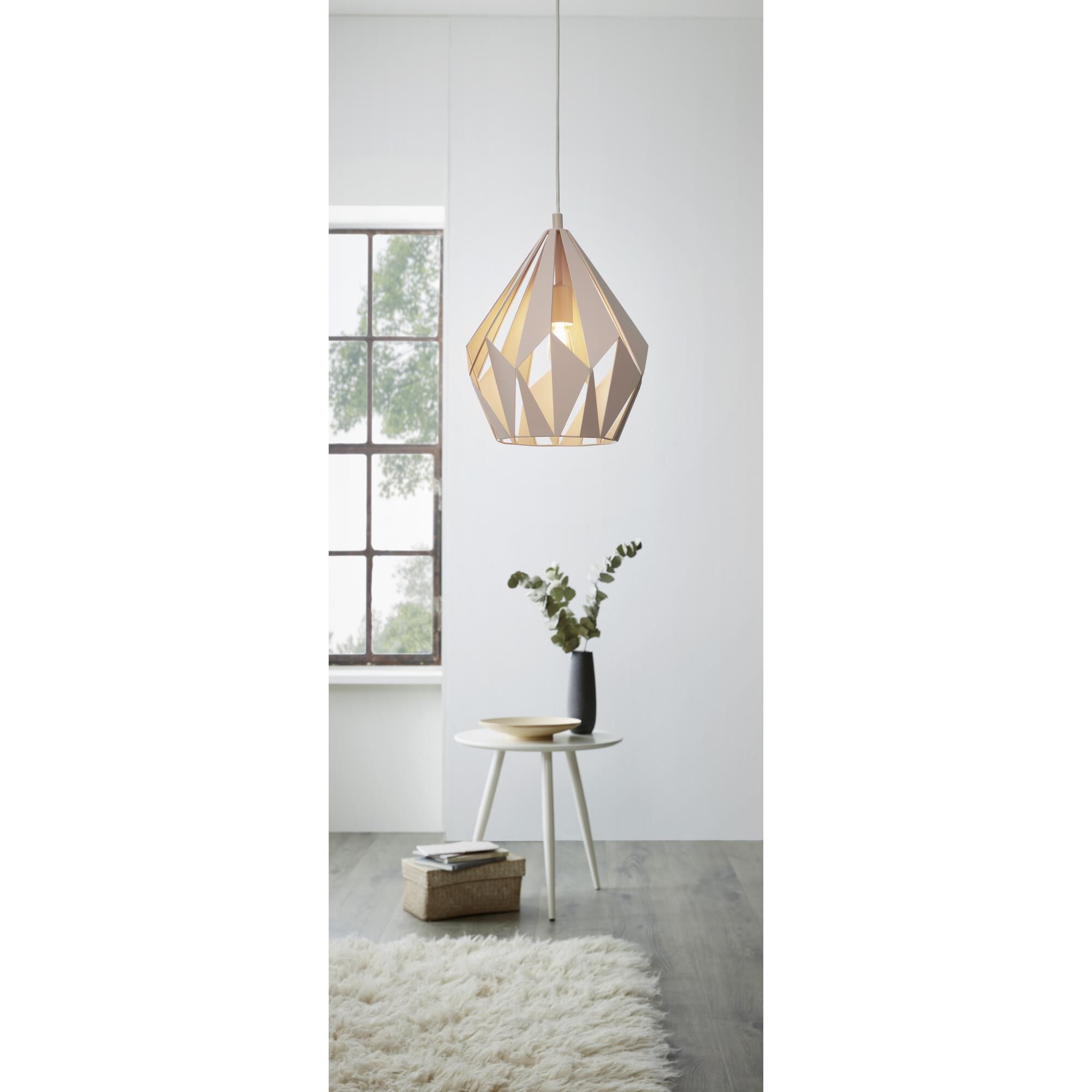 Eglo Lighting Eglo Carlton-P 12 Inch Mini Pendant