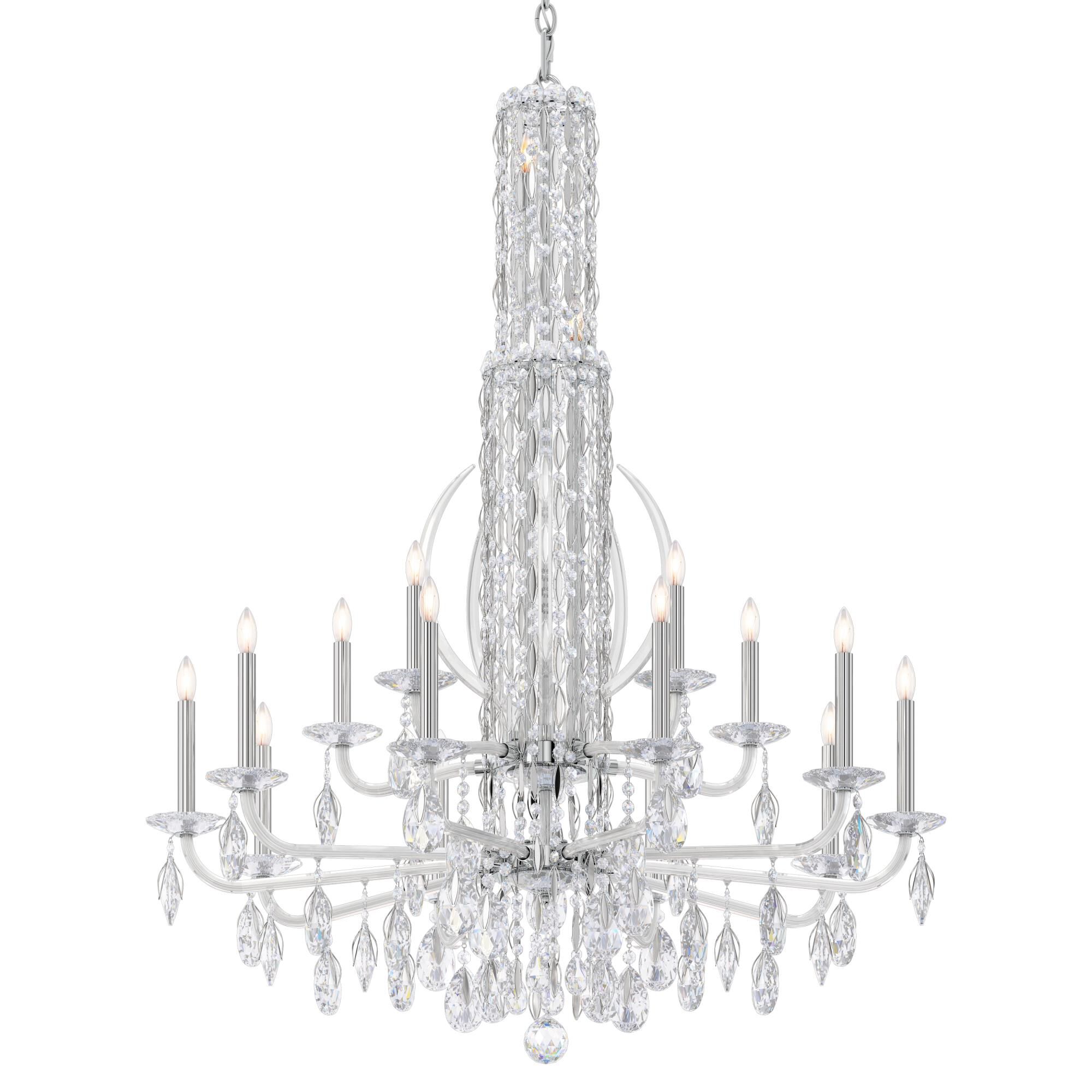 Sarella 40 Inch 17 Light Chandelier by Schonbek