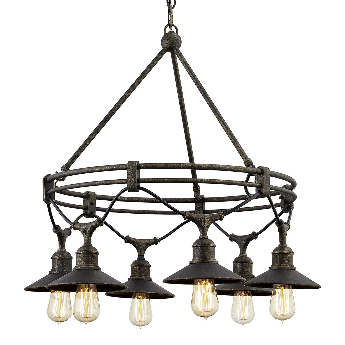 Shelton 30 Inch 6 Light Chandelier by Troy Lighting
