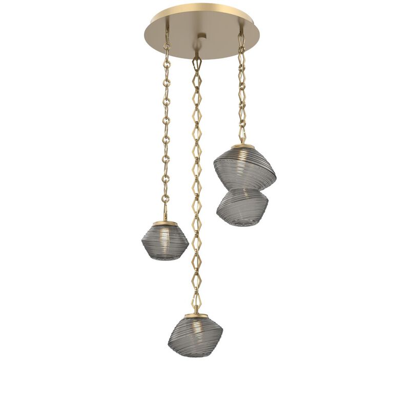 Levi Wilson Mesa 3 Light Multi Light Pendant by Hammerton Studio
