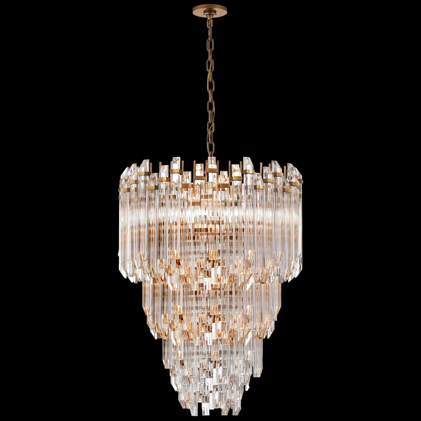 Shown in Hand-Rubbed Antique Brass With Clear Acrylic finish and Clear Acrylic glass