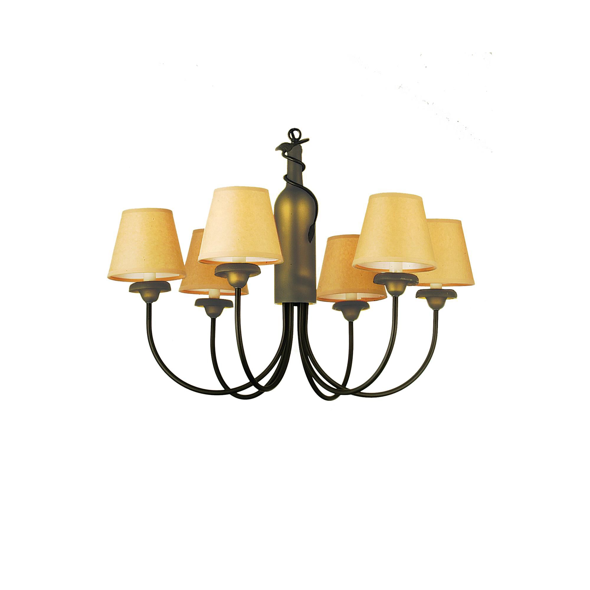 Tuscan Vineyard 26 Inch 6 Light Chandelier by Meyda Lighting