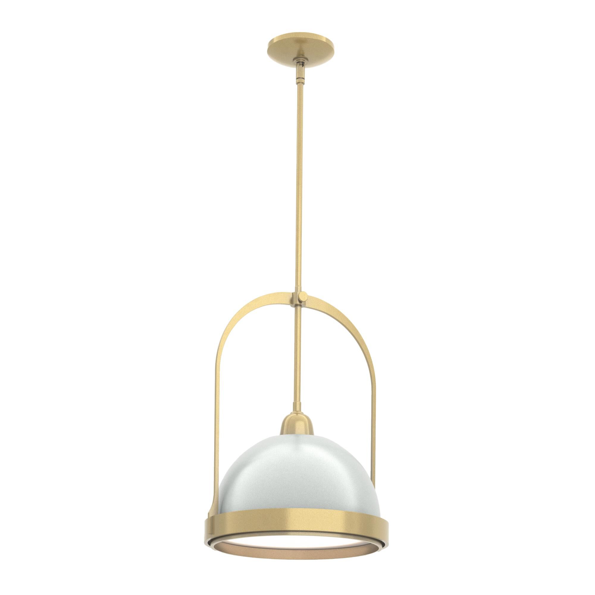 Shown in Modern Brass finish and Vintage Platinum accent