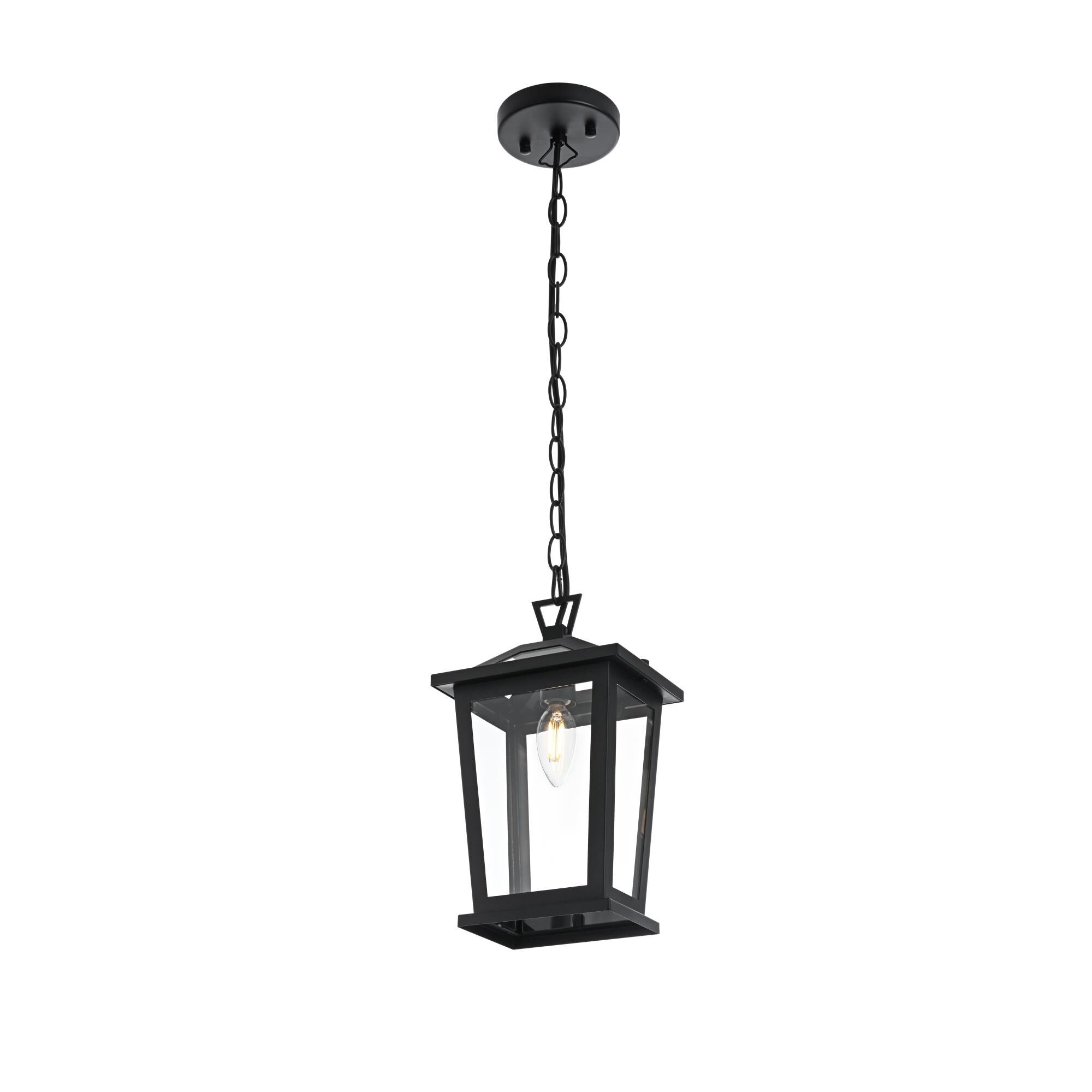 Berks 6 Inch Outdoor Hanging Lantern by Elegant Lighting