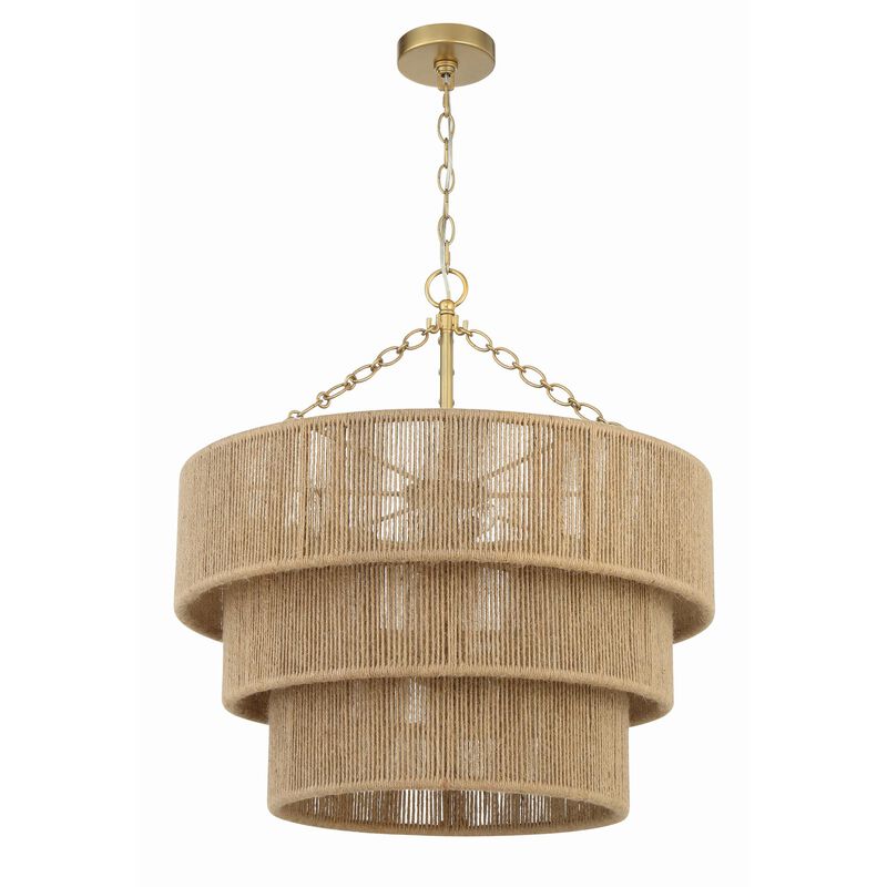 Shyla 24 Inch 10 Light Chandelier by Crystorama