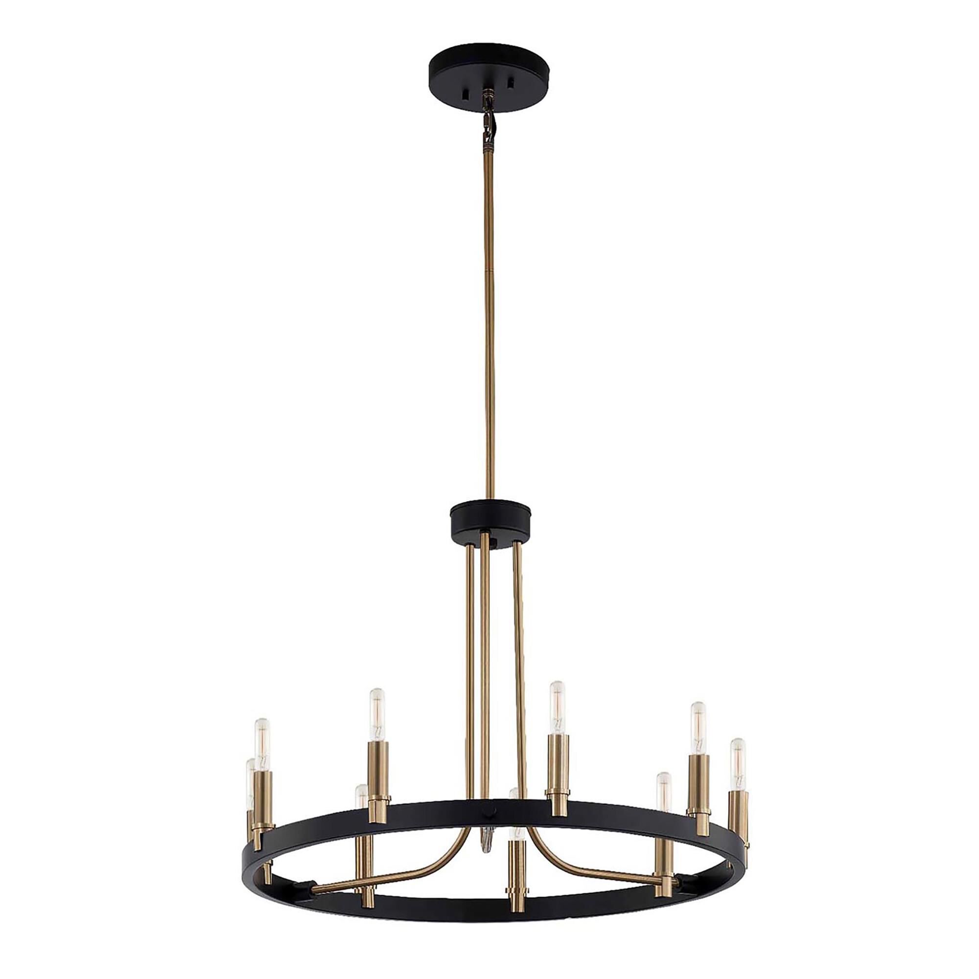 Clayton 23 Inch 9 Light LED Mini Chandelier by Justice Design Group