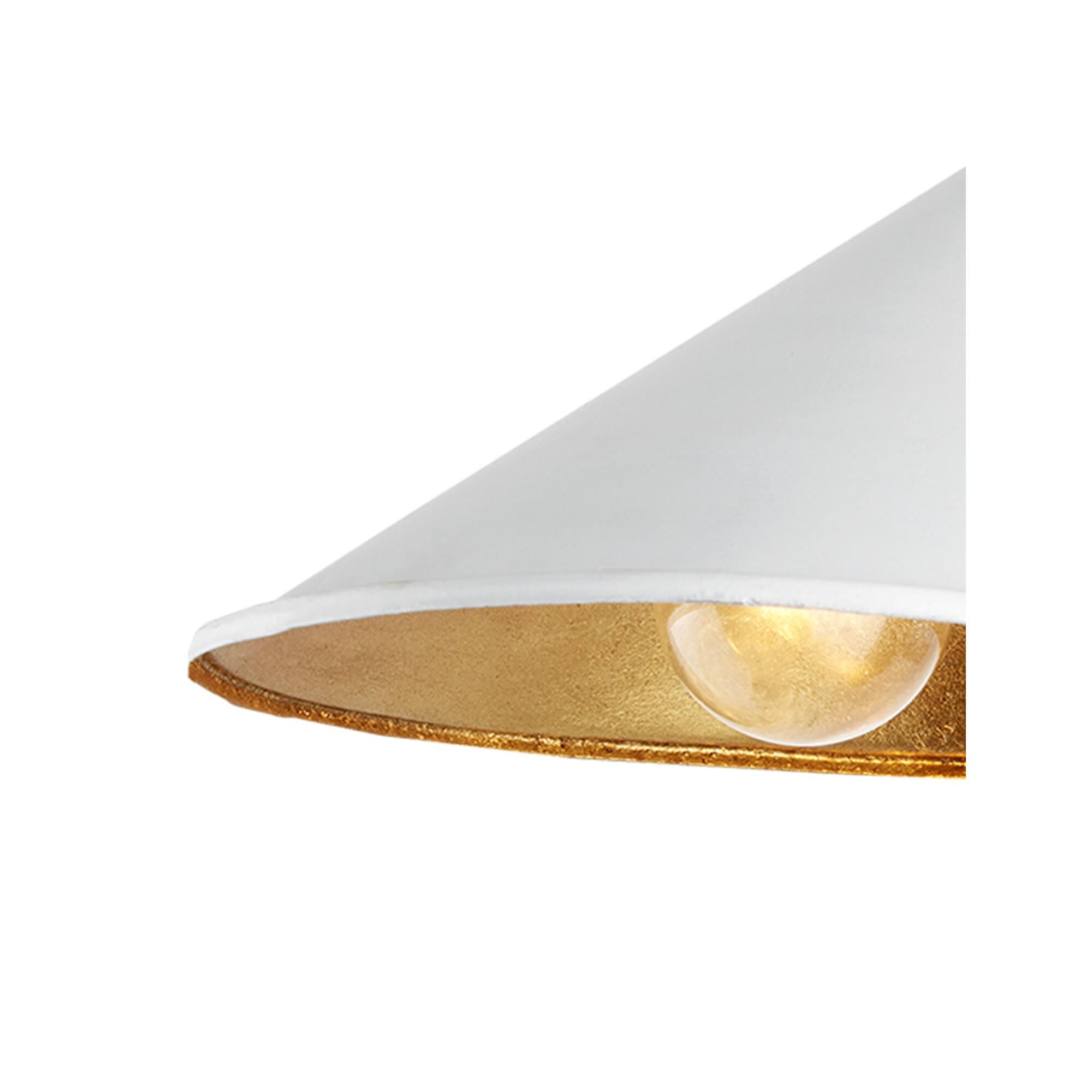 Shown in Gesso White and Contemporary Gold Leaf finish