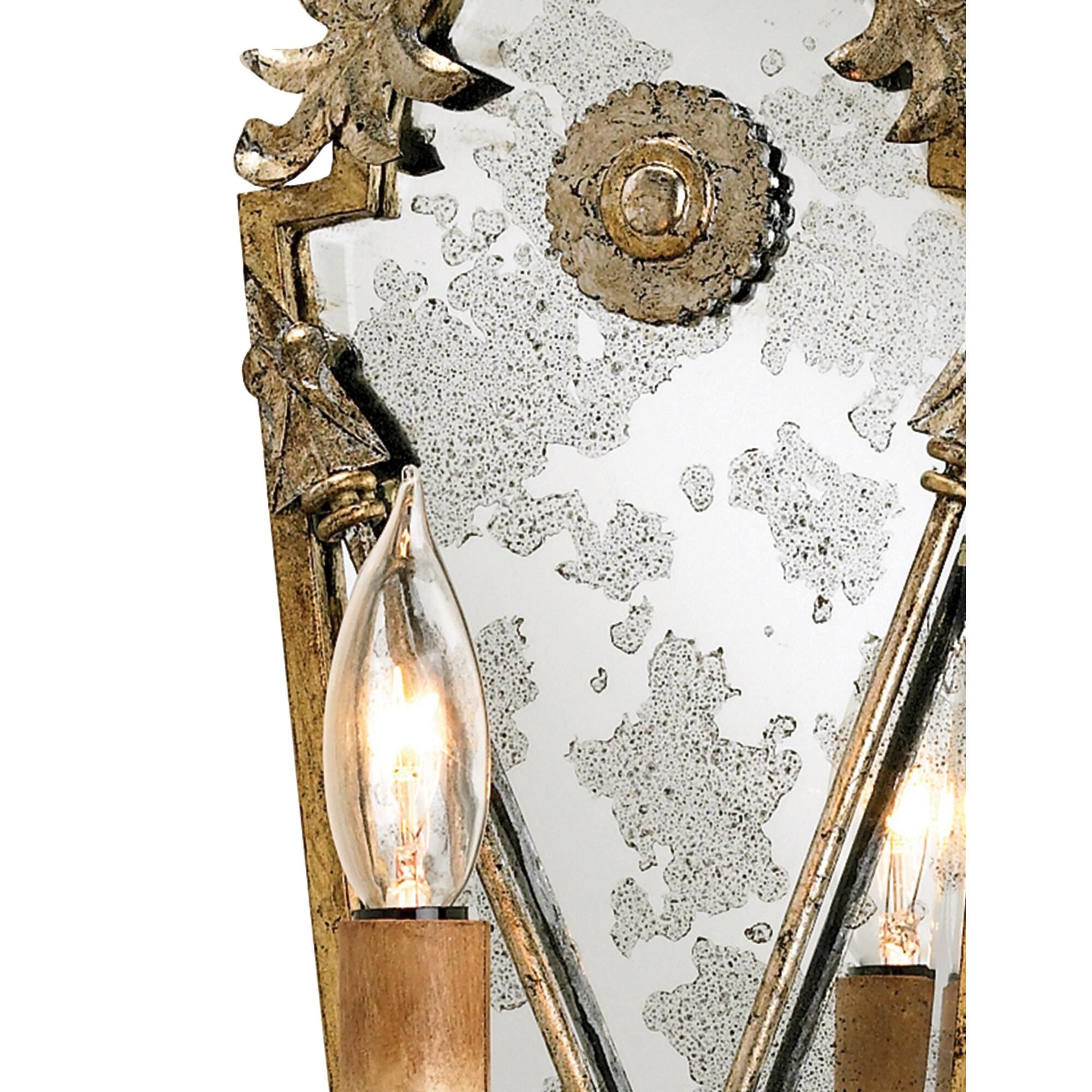 Shown in Gold Leaf/Majestic Silver Leaf/Antique Mirror finish