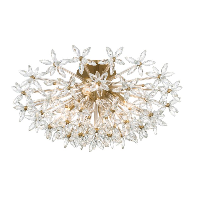 Adley 25 Inch Semi Flush Mount by Crystorama