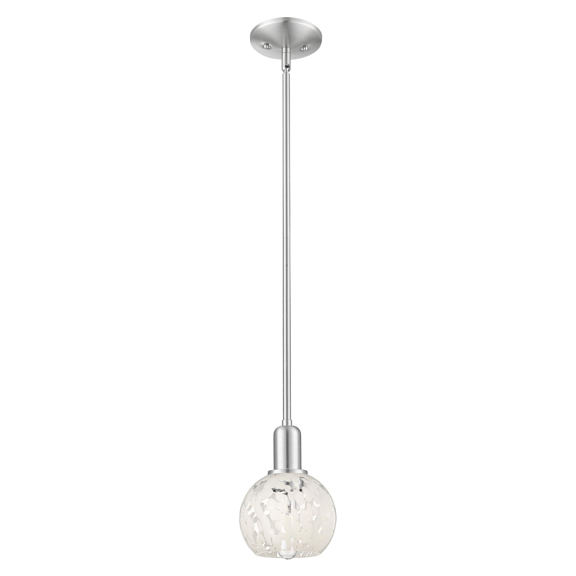 Bruno Marashlian White Mouchette 6 Inch Mini Pendant by Innovations Lighting