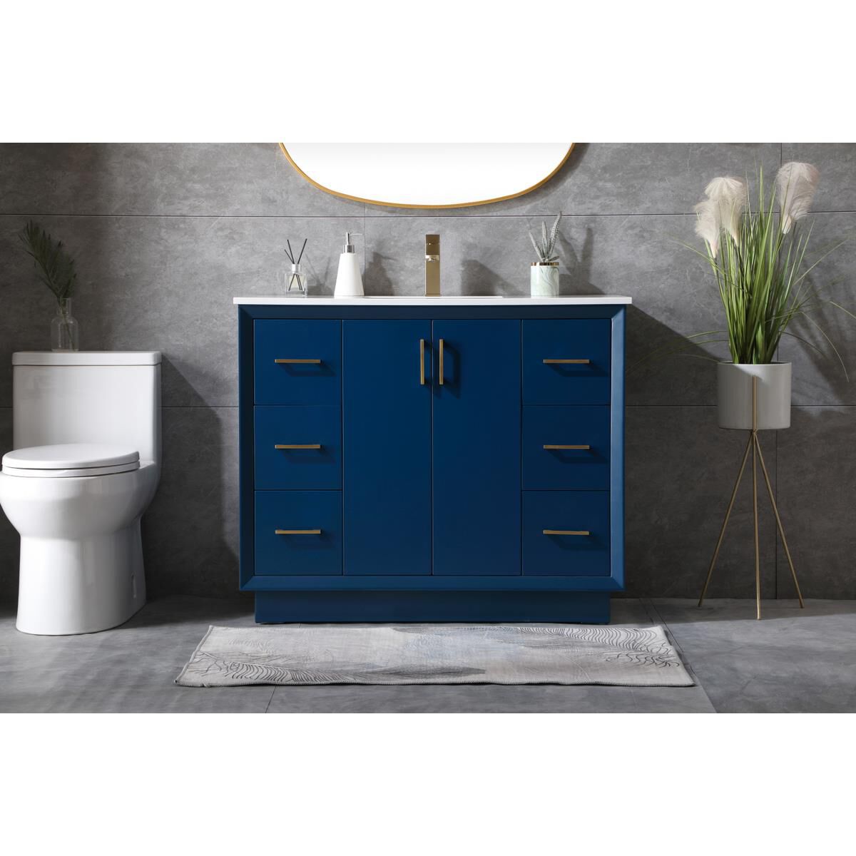 Shown in Blue finish