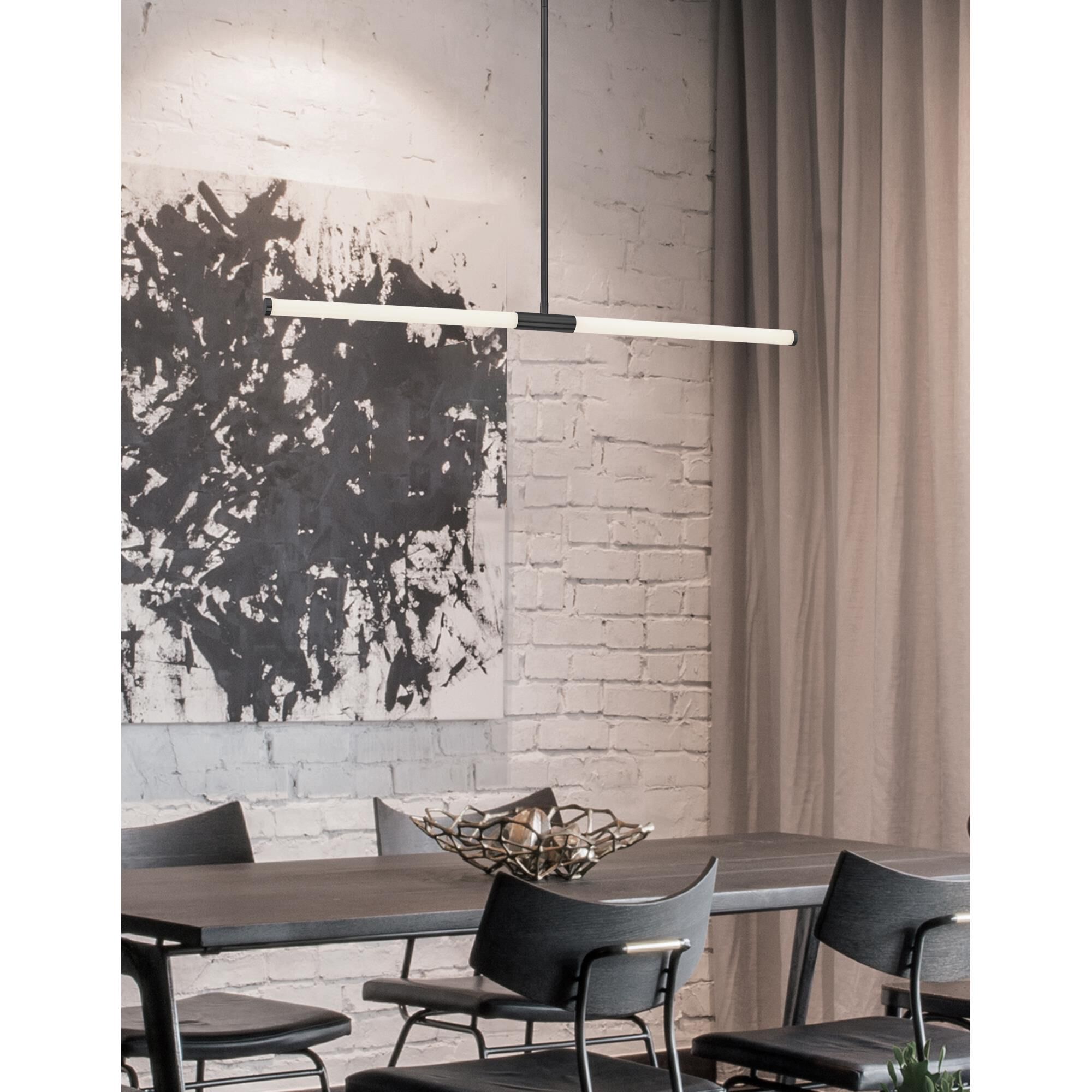 Shown in Matte Black finish and White shade