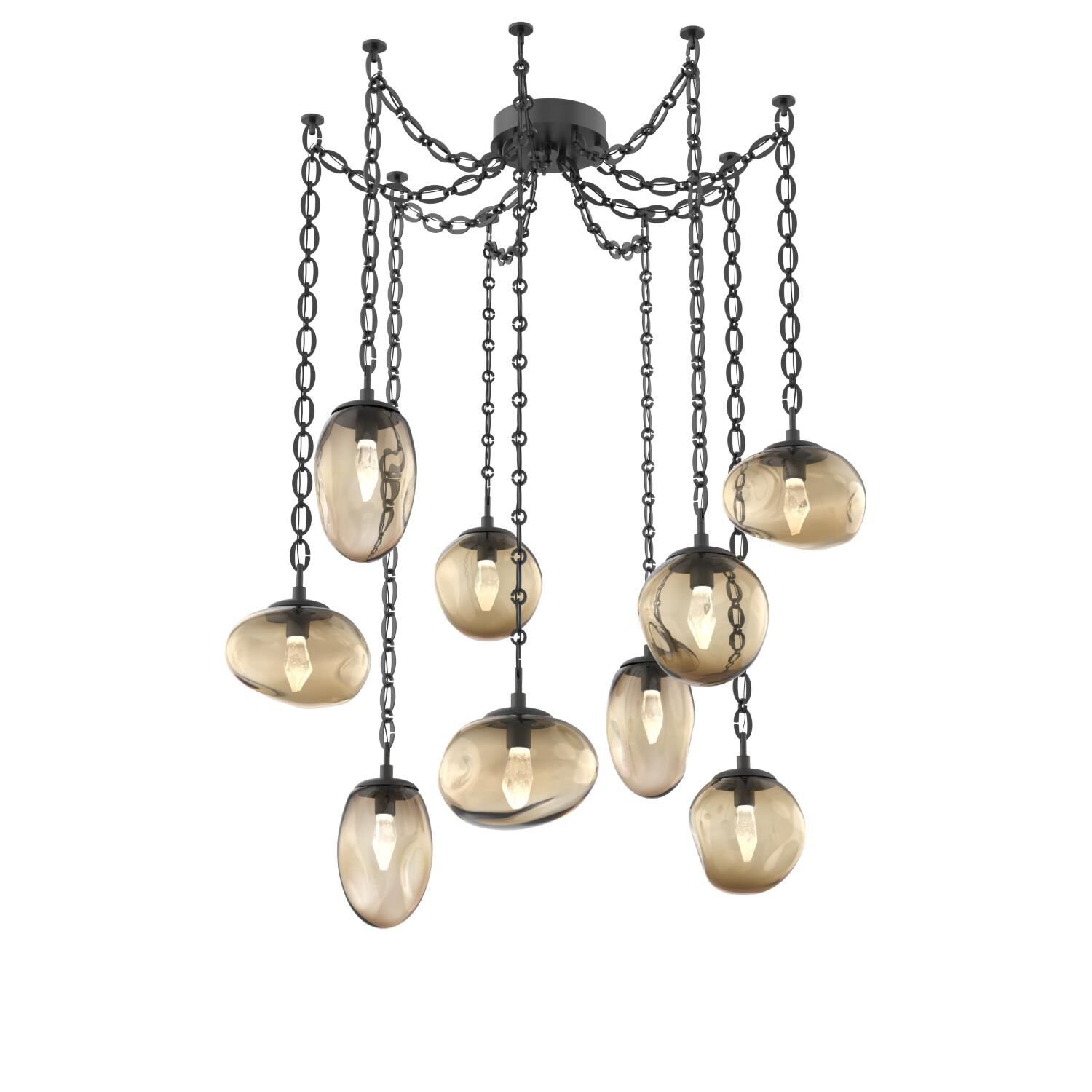 Levi Wilson Cosmos 17 Inch Multi Pendant Light by Hammerton Studio