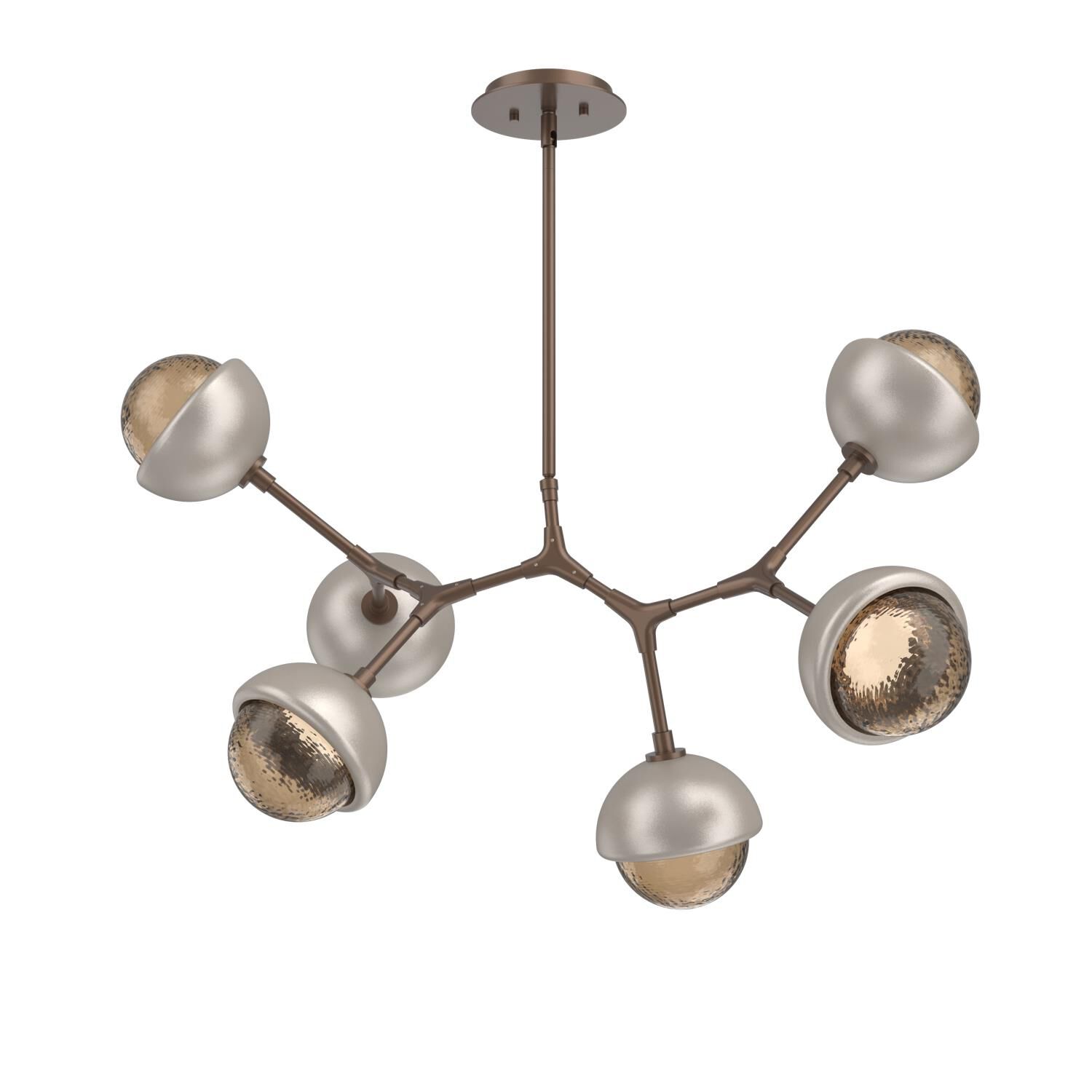 Levi Wilson Cabochon 31 Inch Linear Suspension Light by Hammerton Studio