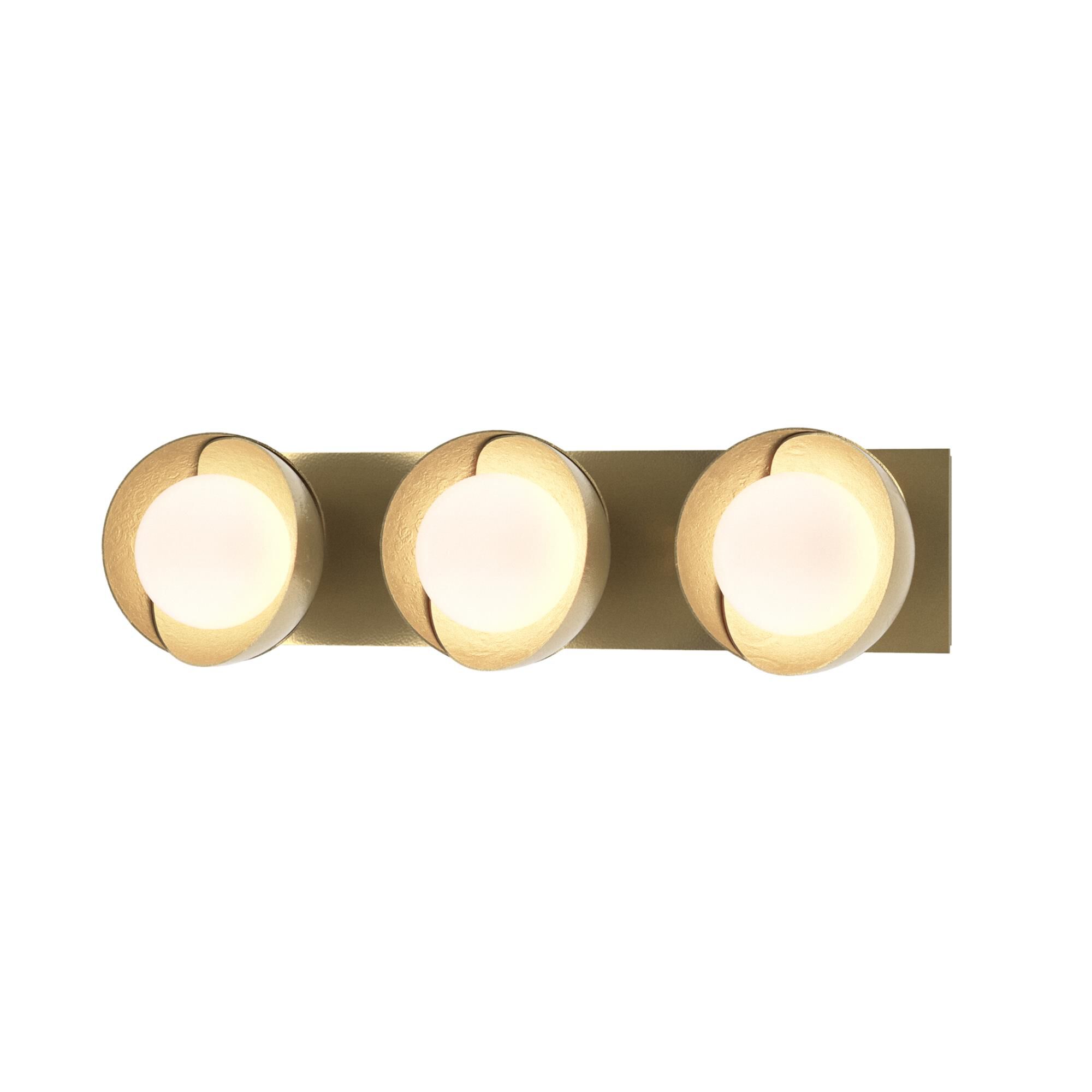 Shown in Modern Brass finish and Opal glass and Modern Brass (86) accent