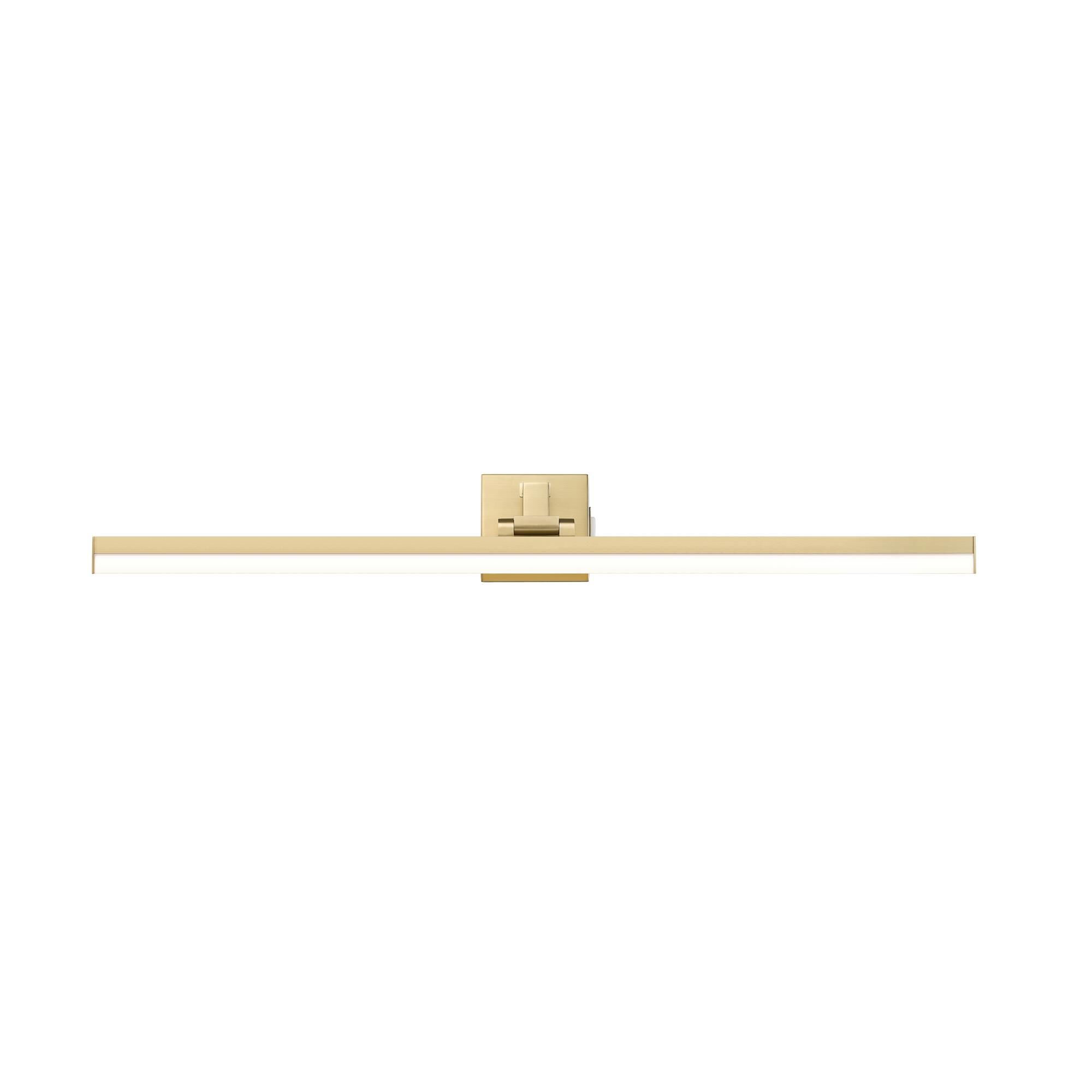 Shown in Modern Gold finish and Frosted glass and Frosted shade