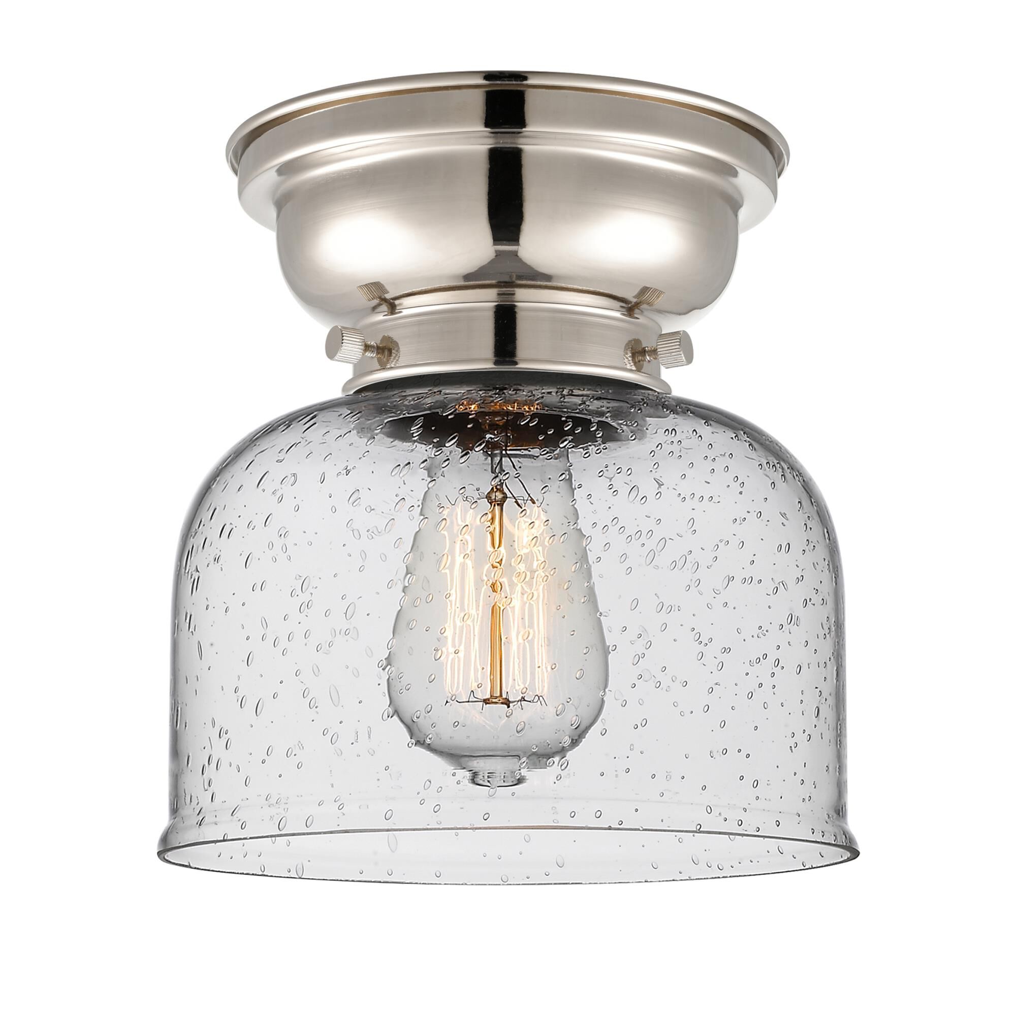 Bruno Marashlian Large Bell 8 Inch 1 Light Flush Mount by Innovations Lighting