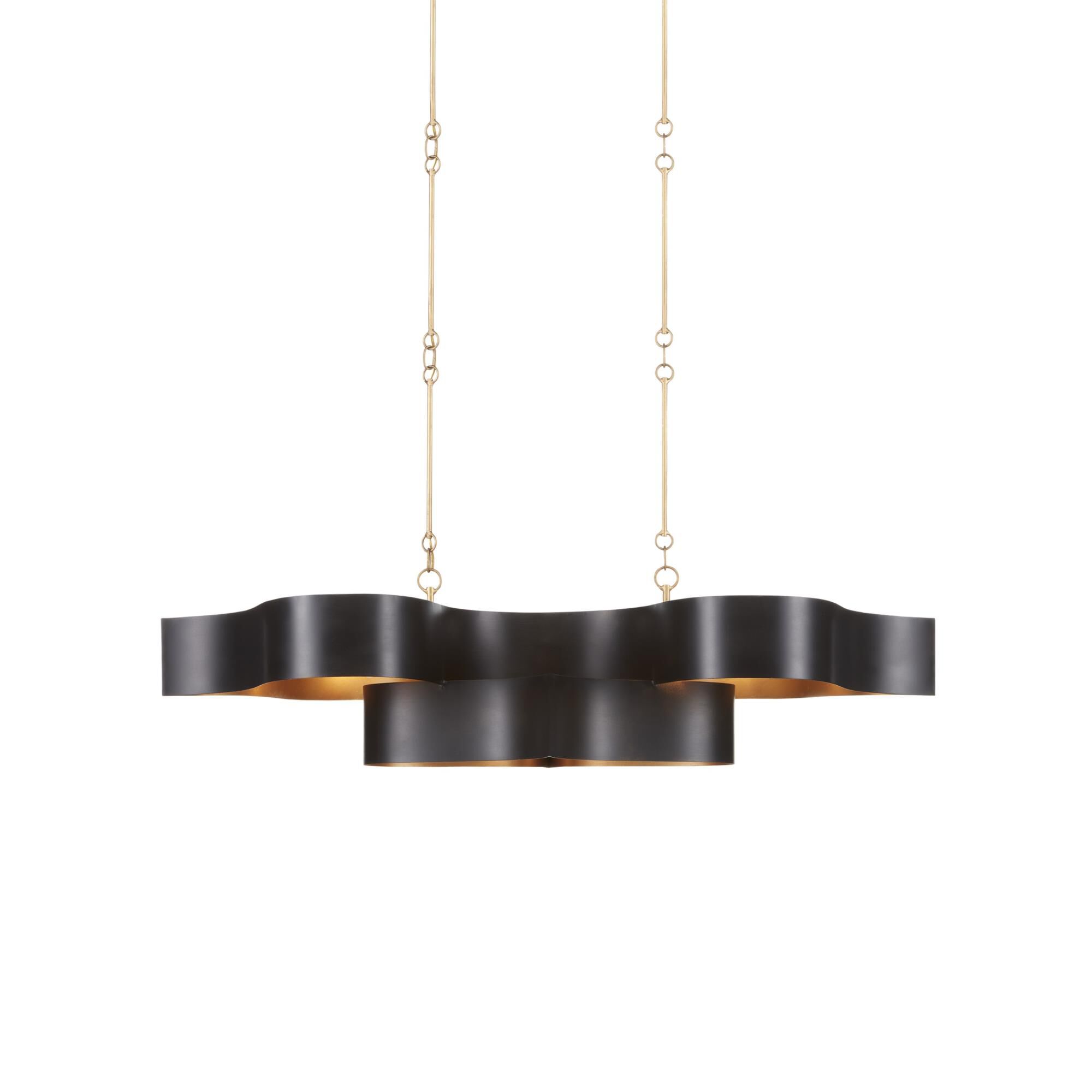 Grand Lotus 51 Inch Linear Suspension Light by Currey and Company