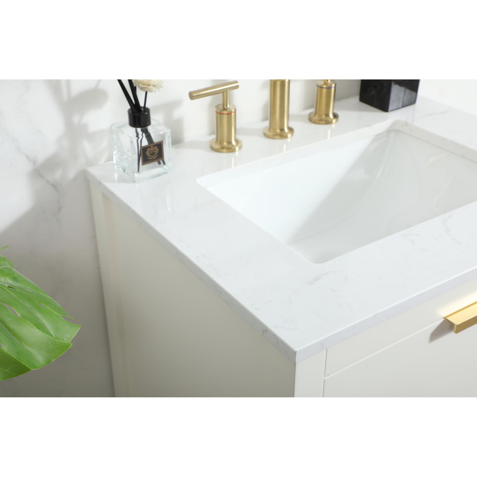 Shown in White finish