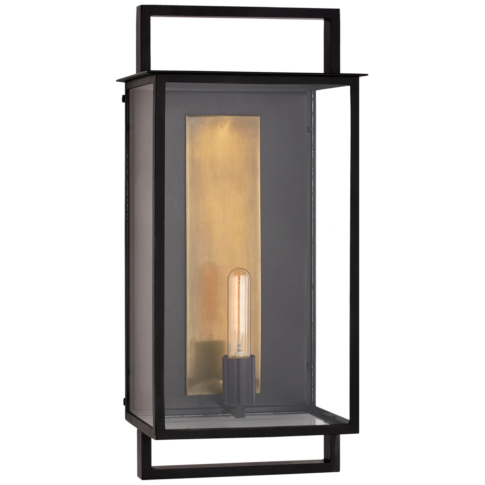 Shown in Aged Iron And Clear Glass finish and Clear glass