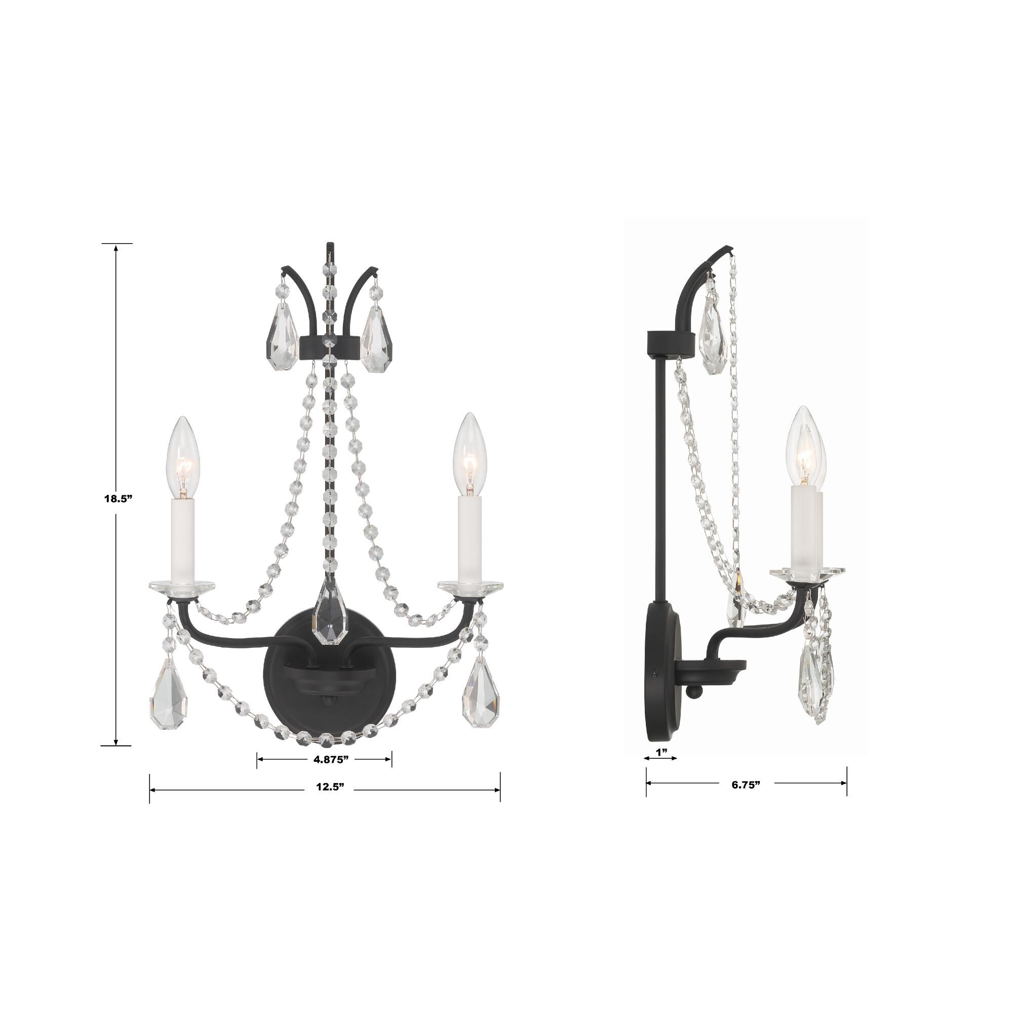Karrington 18 Inch Wall Sconce by Crystorama