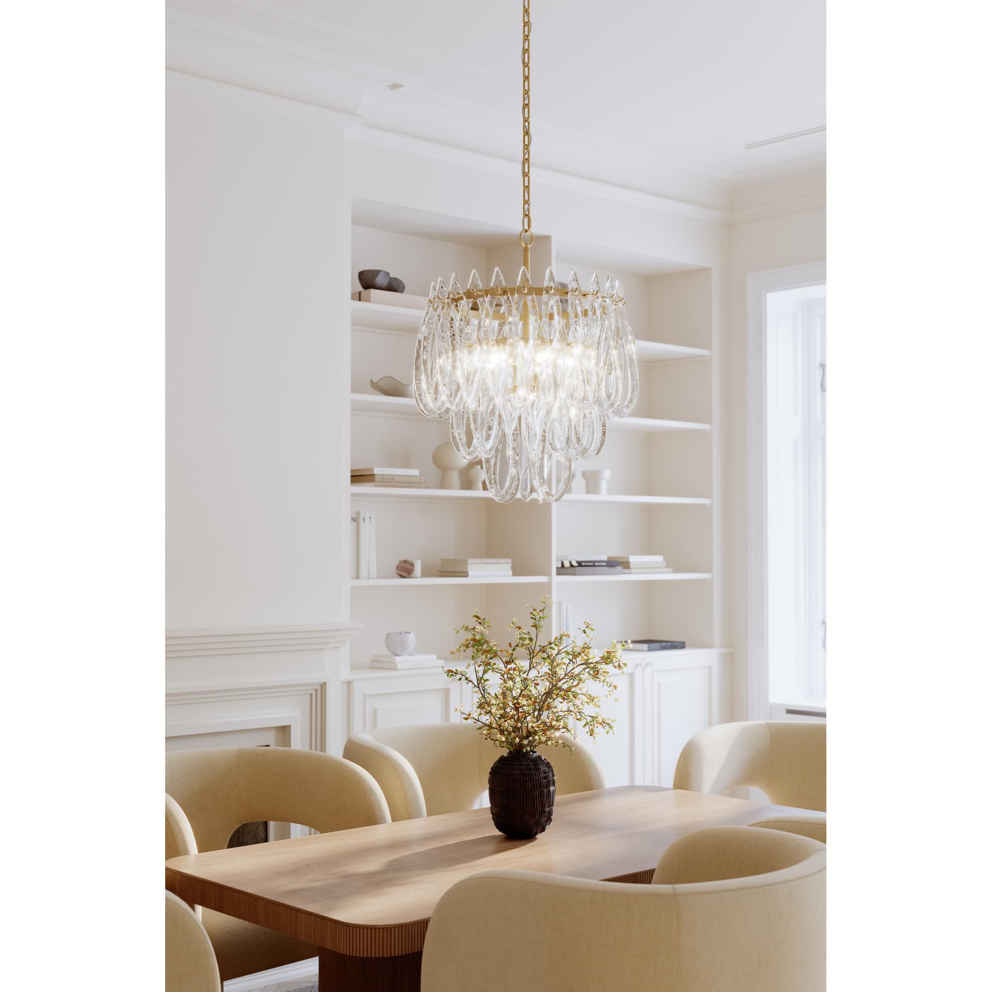 Glassara 23 Inch Chandelier by Metropolitan Lighting