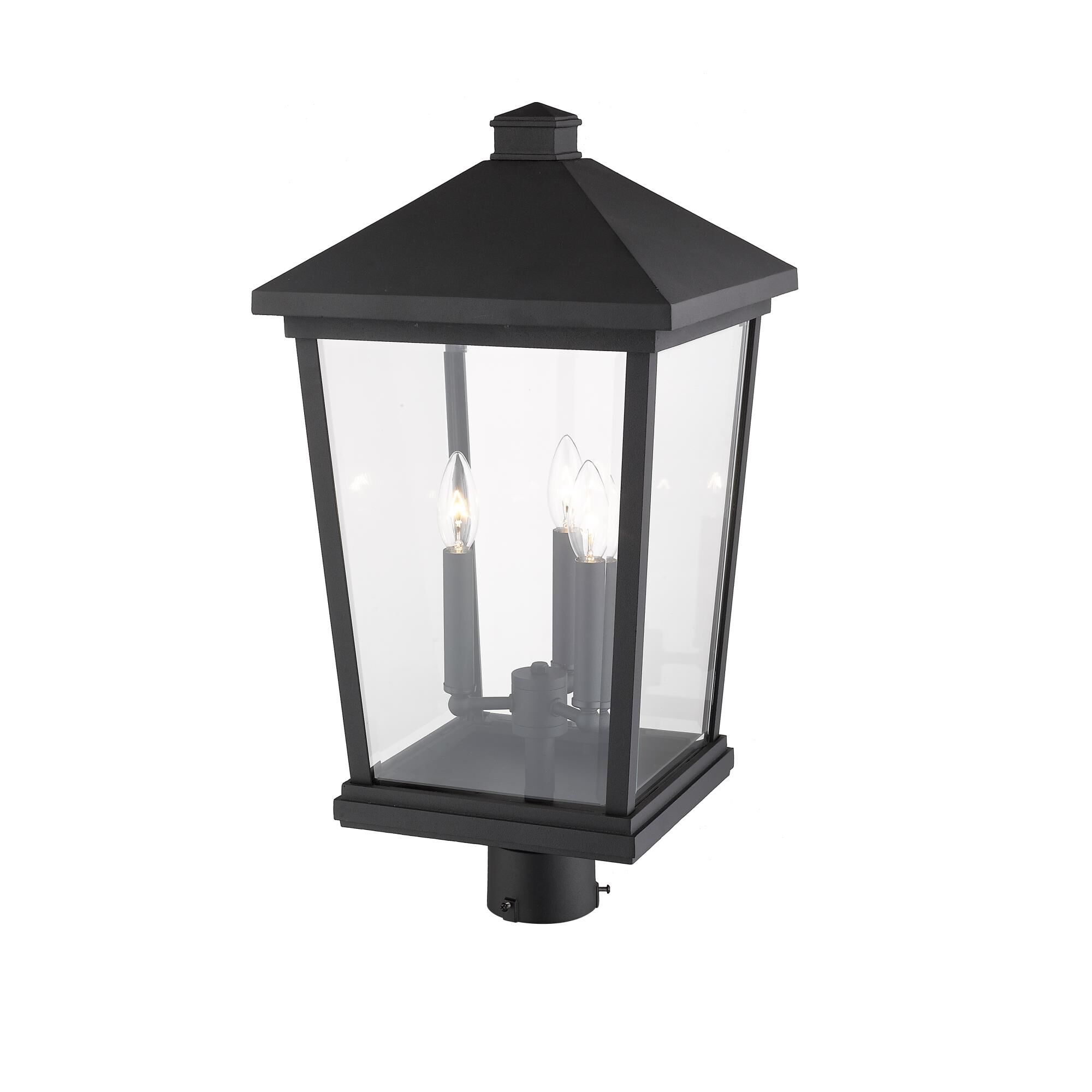 Beacon 23 Inch Tall 3 Light Outdoor Post Lamp by Z-Lite