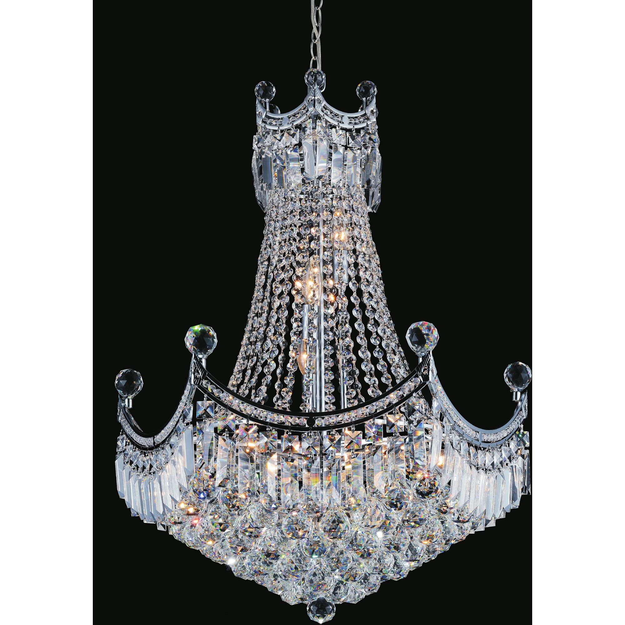 Amanda 24 Inch 11 Light Chandelier by CWI Lighting