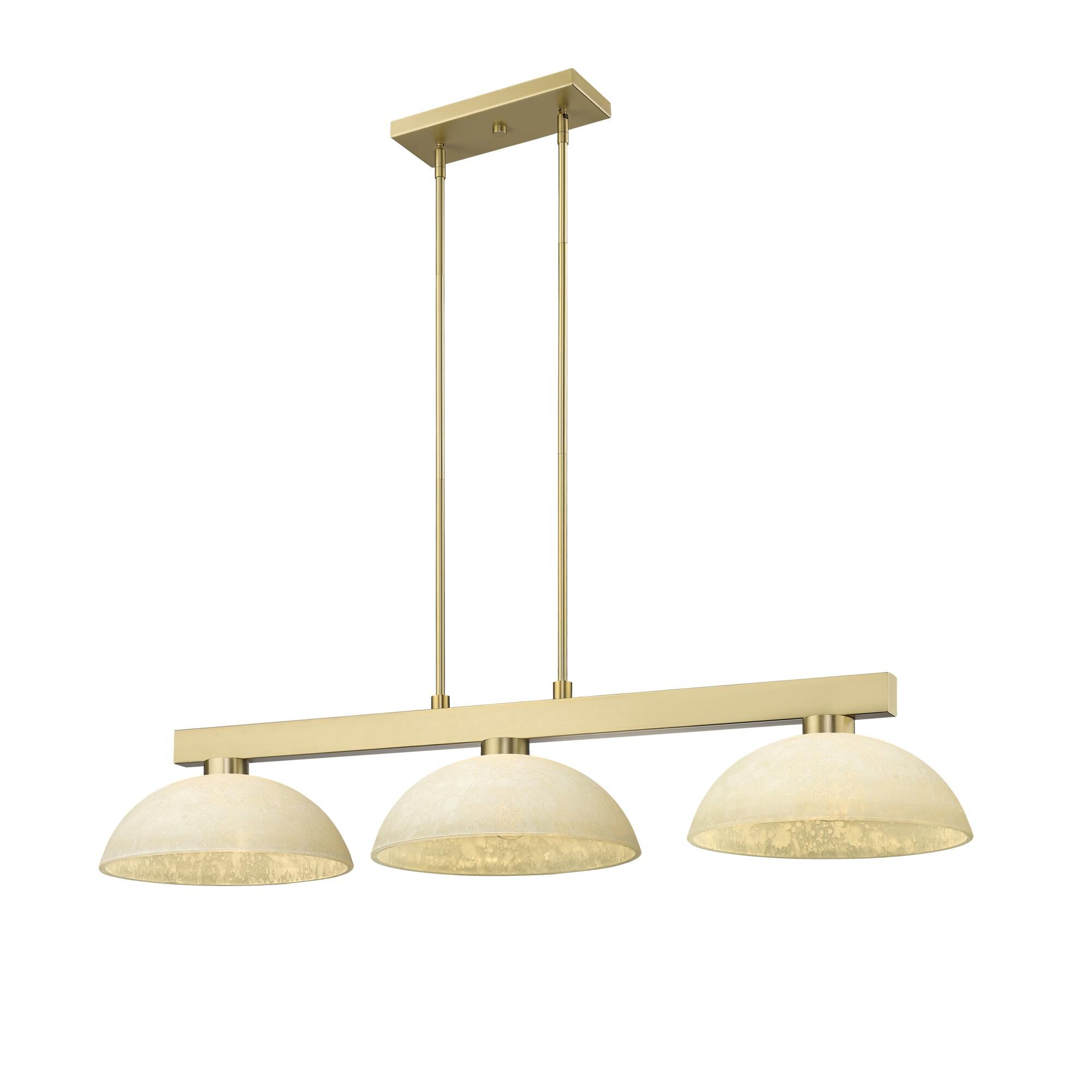 Shown in Modern Gold finish and Golden Mottle glass and Golden Mottle shade
