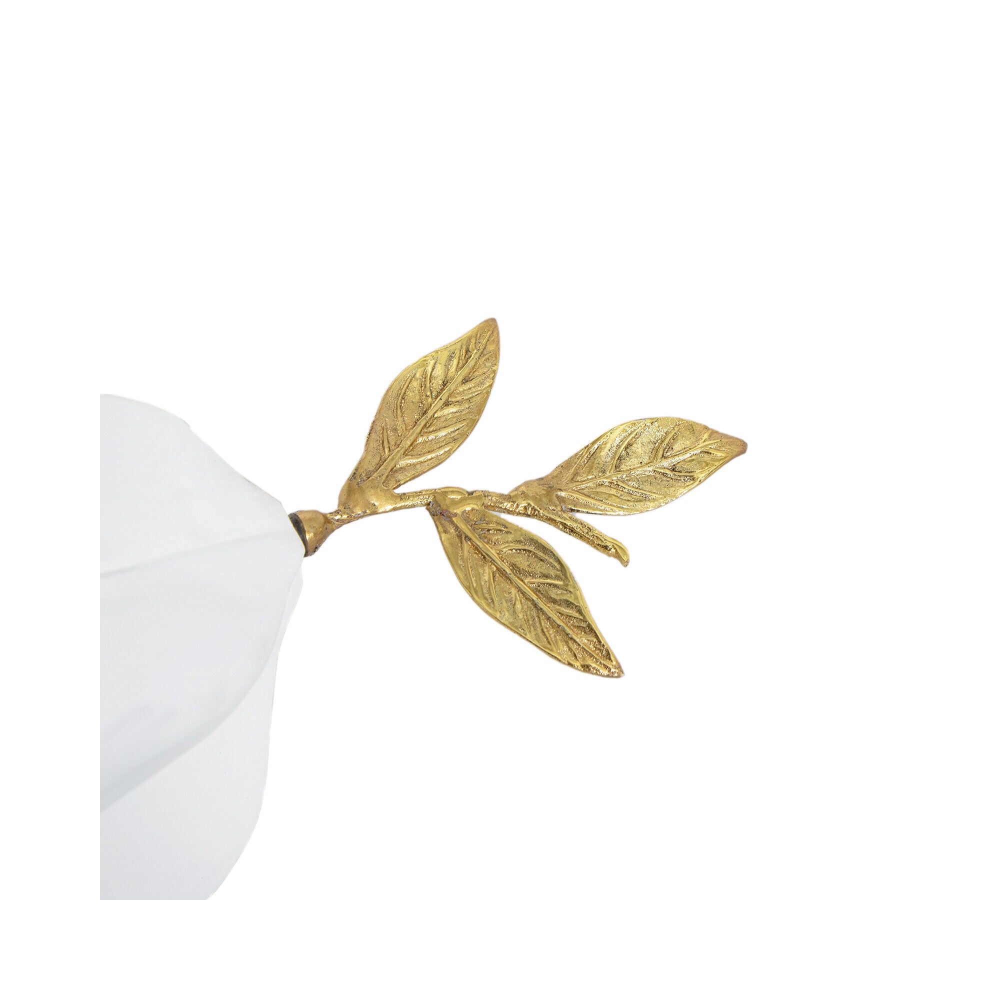 Shown in White finish and - None - shade
