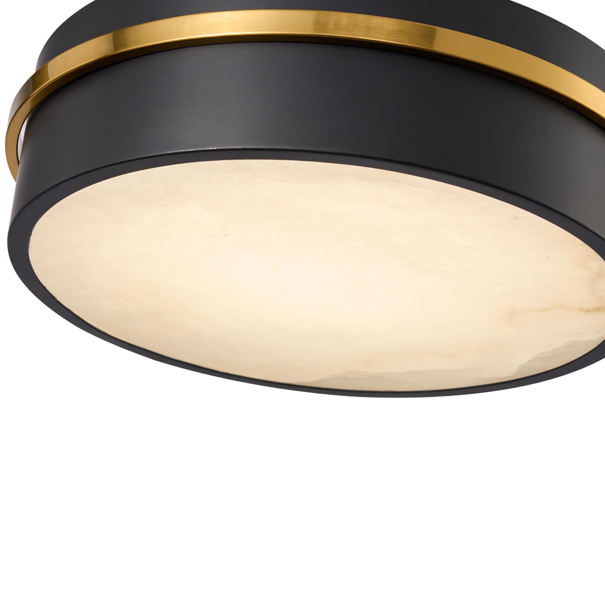 Shown in Black and Brass finish