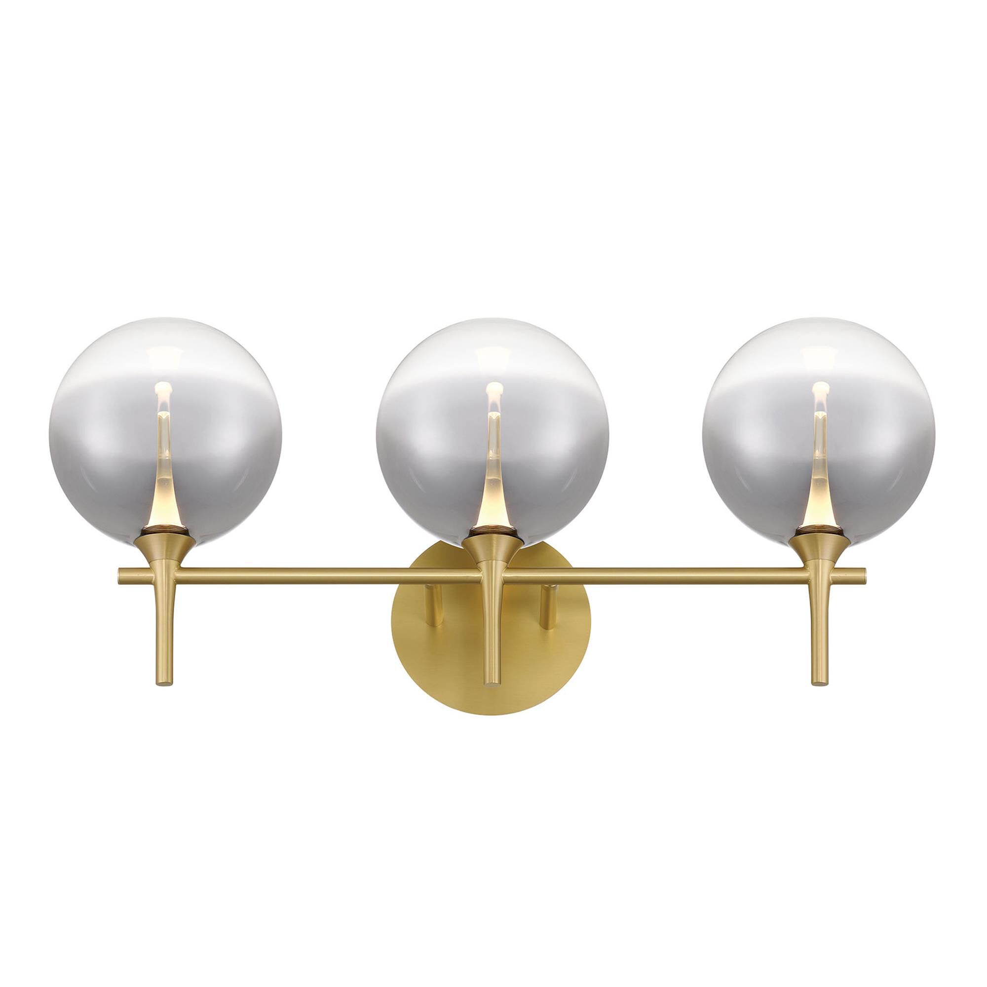 Shown in Gold finish and Smoked glass