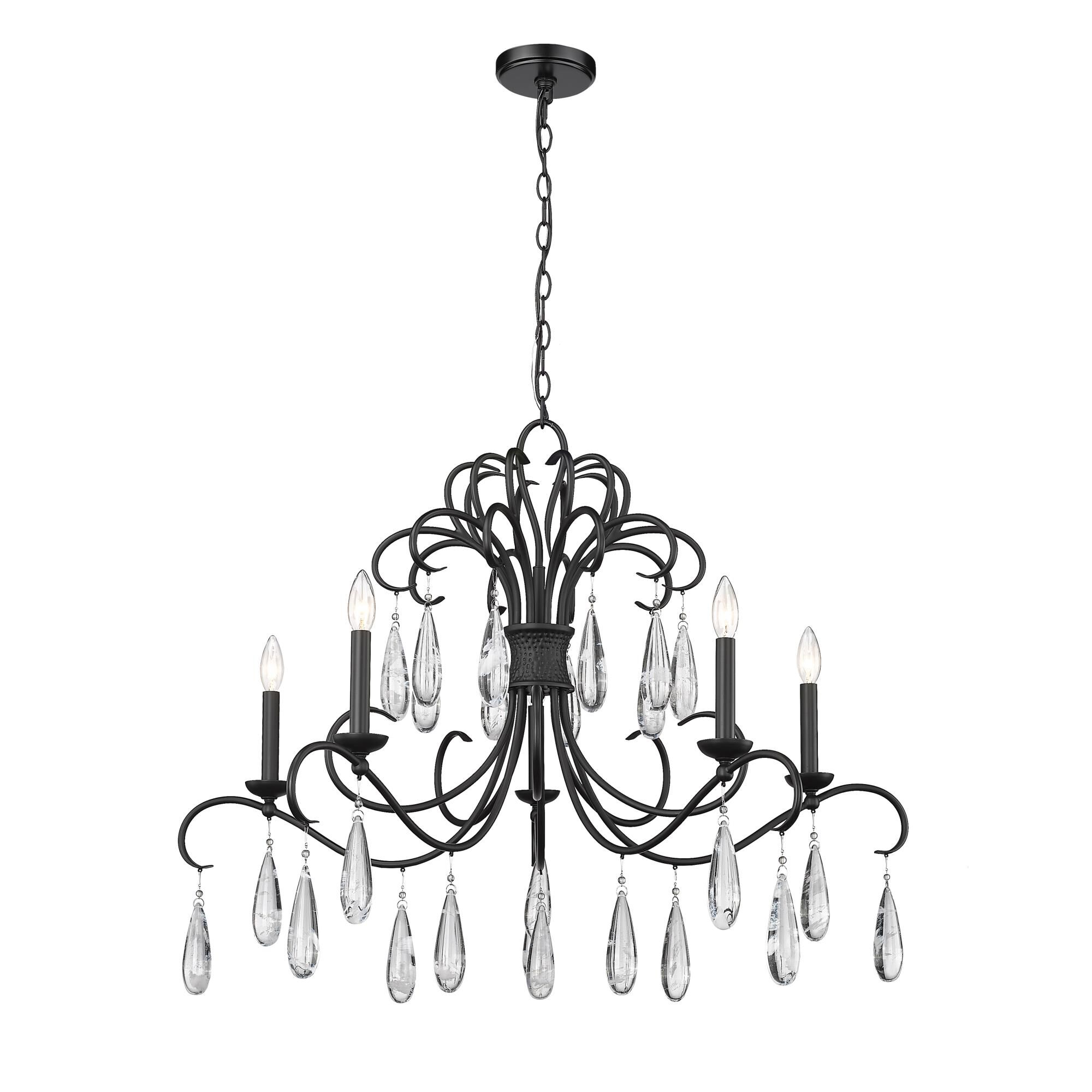 Amara 38 Inch 5 Light Chandelier by Z-Lite