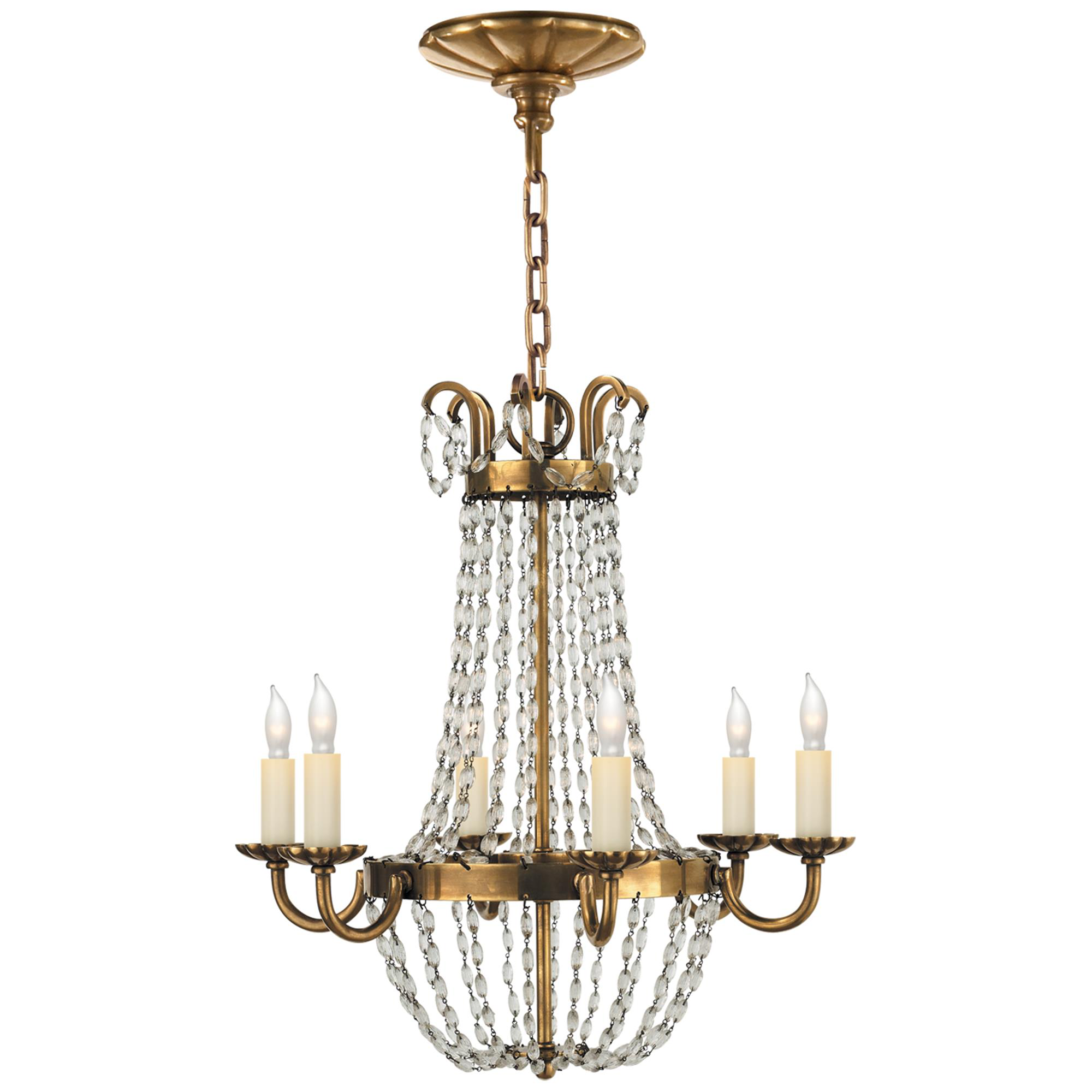 Shown in Antique-Burnished Brass finish and Seeded glass