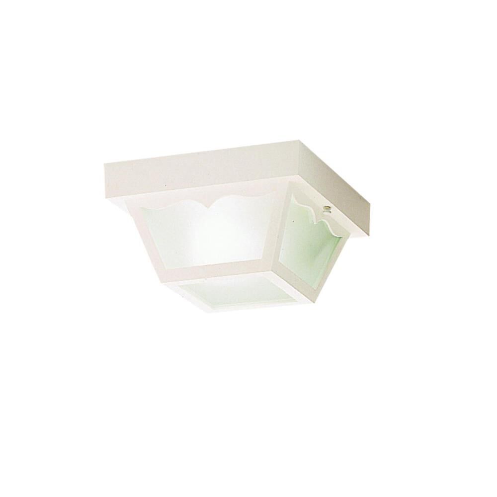 Outdoor Plastic Fixtures 8 Inch 1 Light Outdoor Flush Mount by Kichler Lighting