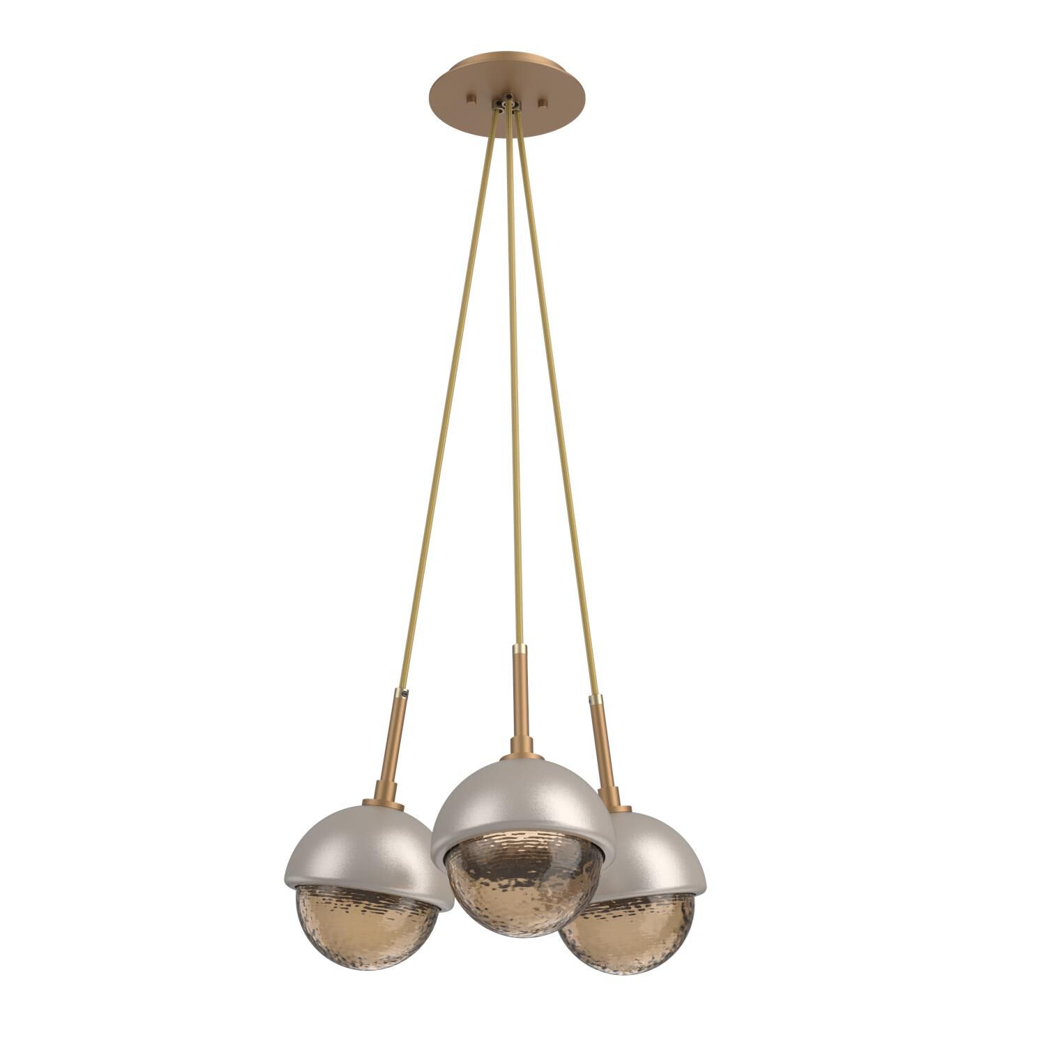 Shown in Novel Brass finish and Bronze glass and Beige Silver accent