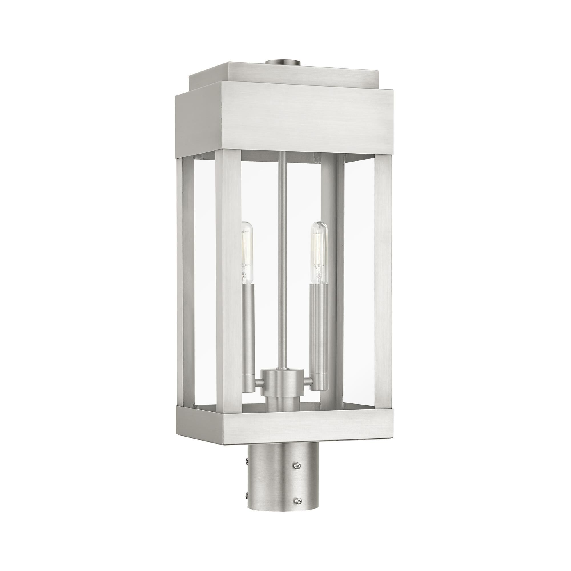 York 19 Inch Tall 2 Light Outdoor Post Lamp by Livex Lighting
