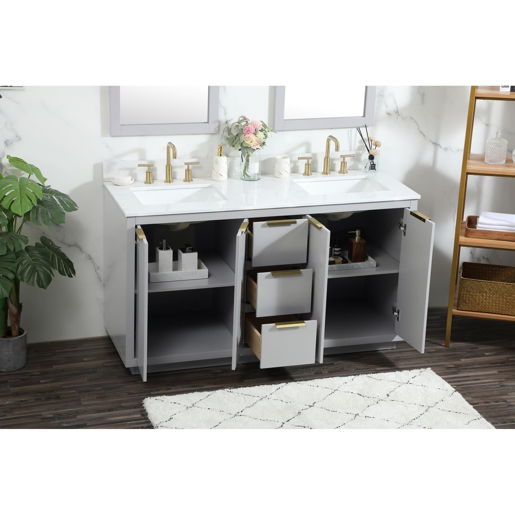 Shown in Grey finish