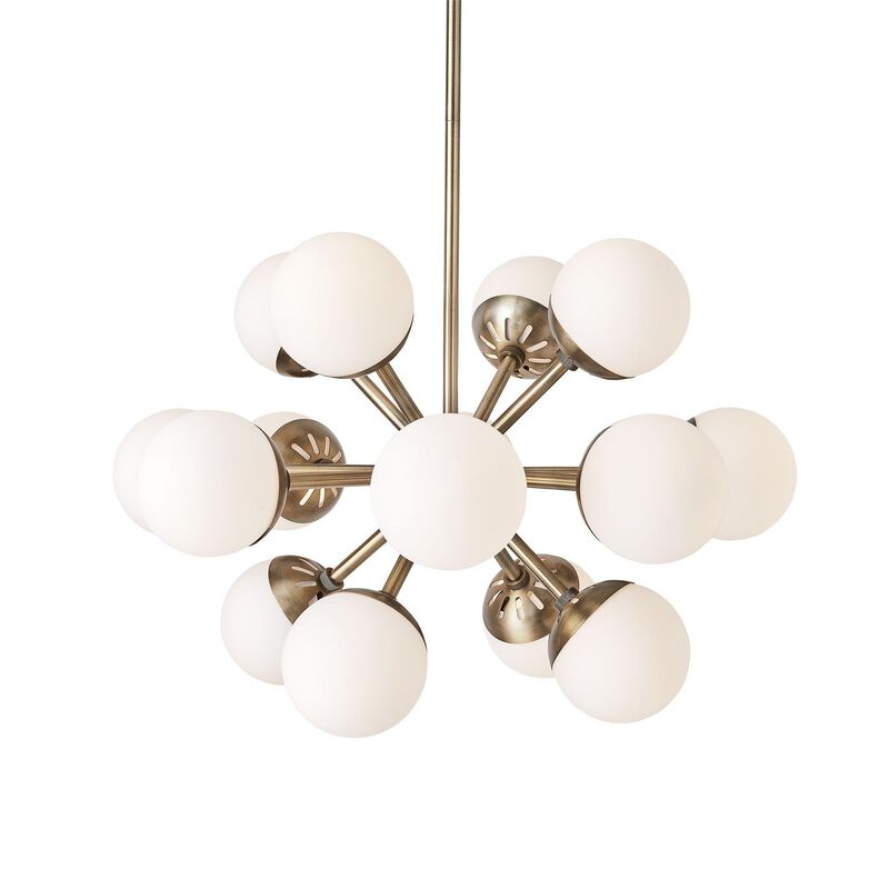 Revelation Design Droplet 28 Inch 16 Light Chandelier by Uttermost