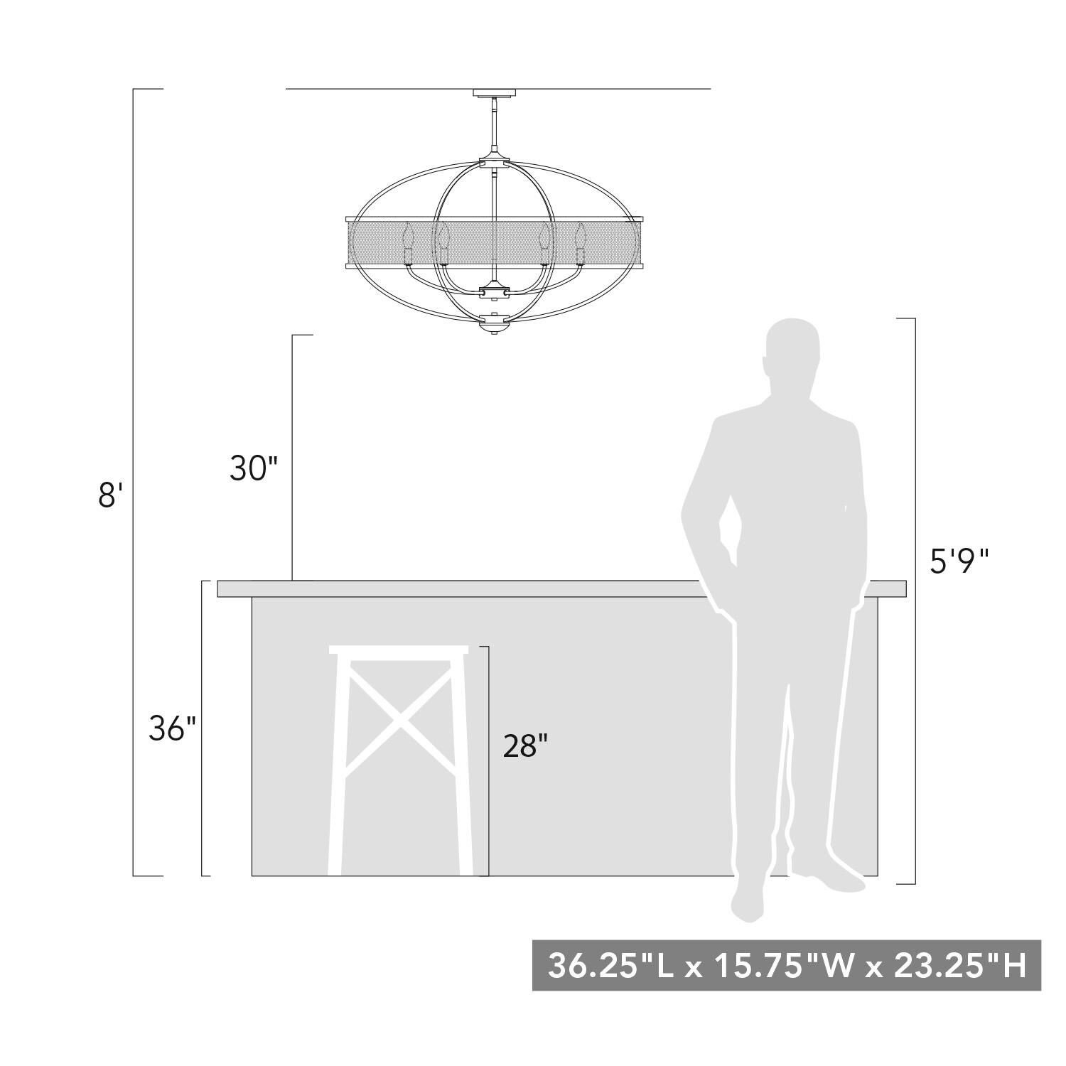 Shown in Pewter finish and Pewter shade