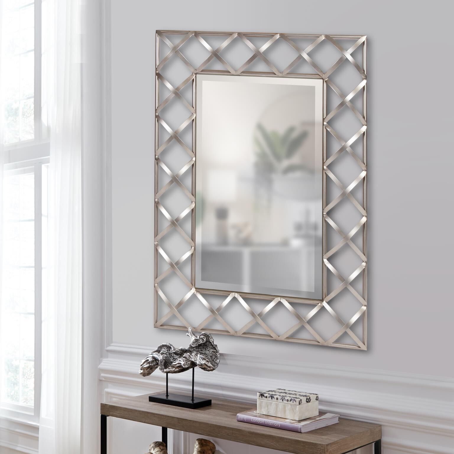Trellis Decorative Mirror by Howard Elliott Collection