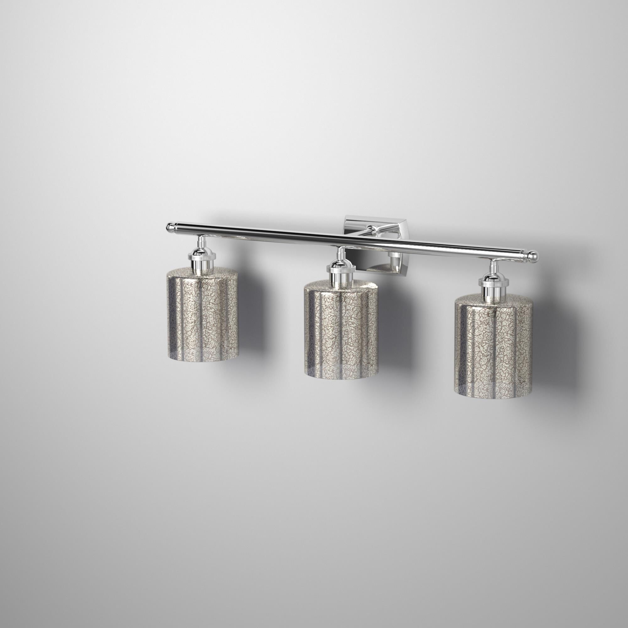 Shown in Polished Chrome finish and Mercury glass