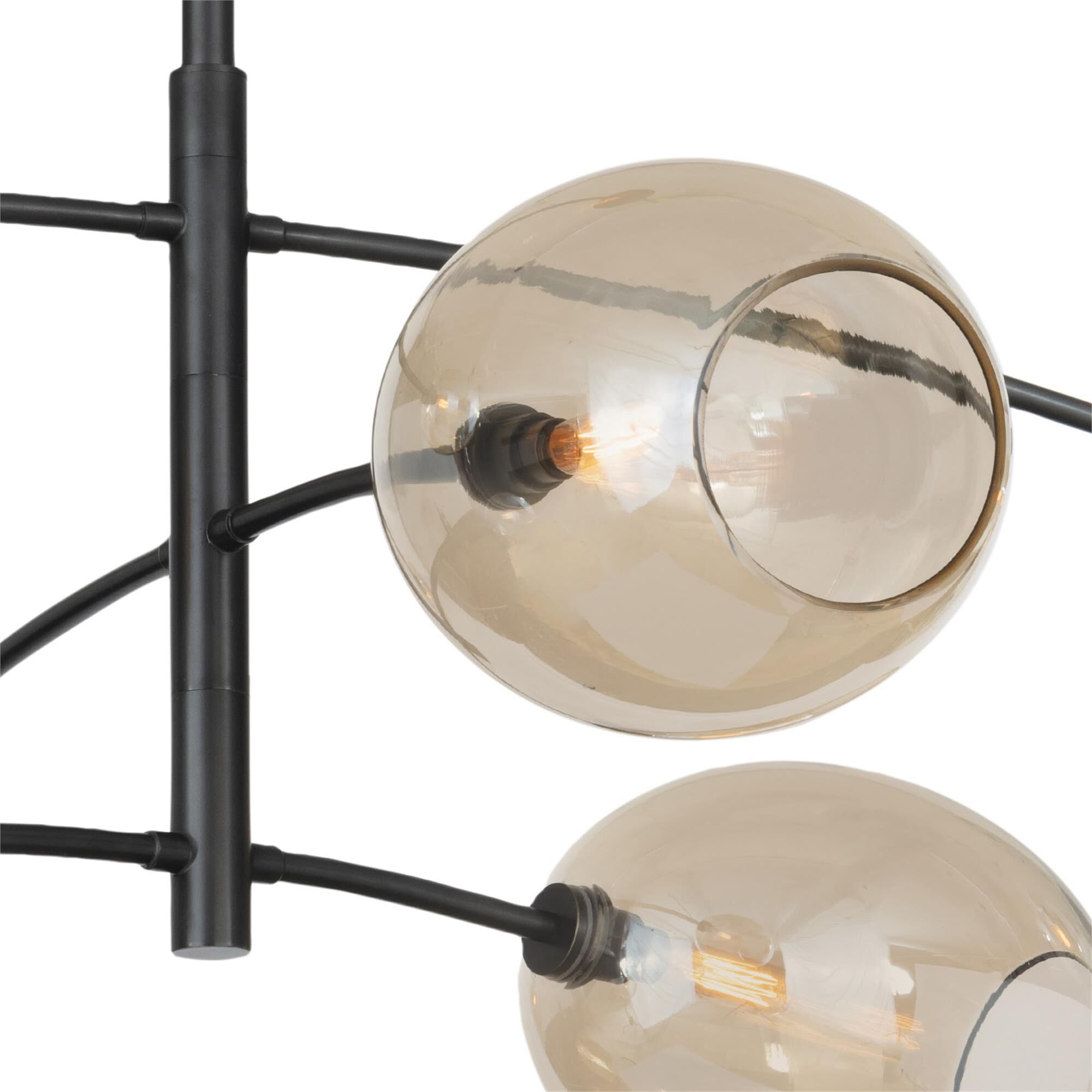 Shown in Oil Rubbed Bronze finish and Glass shade