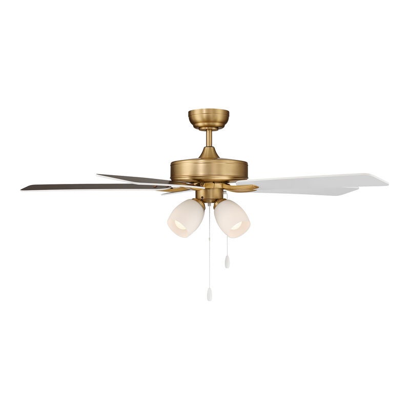 52 Inch Ceiling Fan with Light Kit by Meridian Lighting